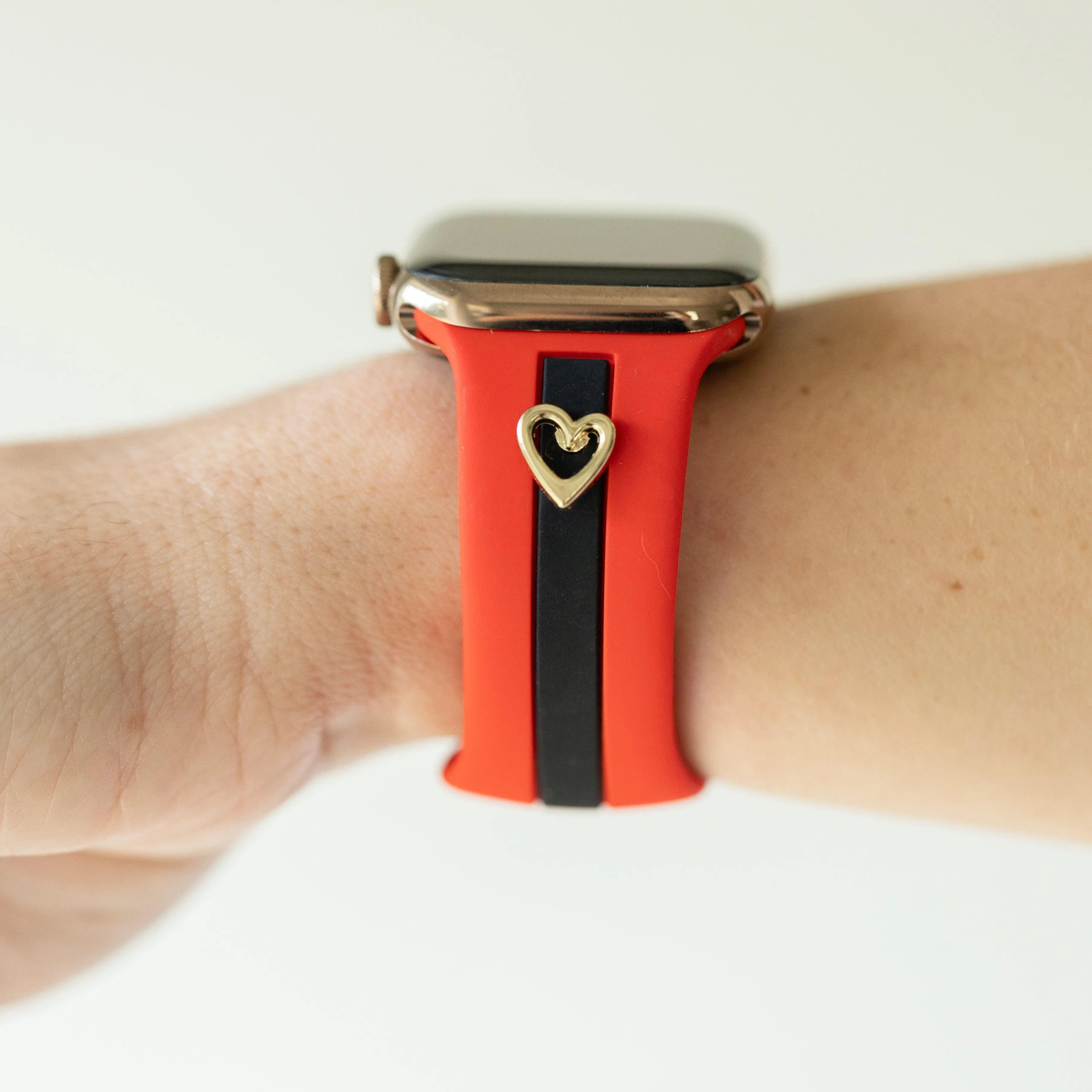 Heart to Love ♡ Red & Black Smart Watch Band sold by Strawberry Avocados product image thumbnail 3