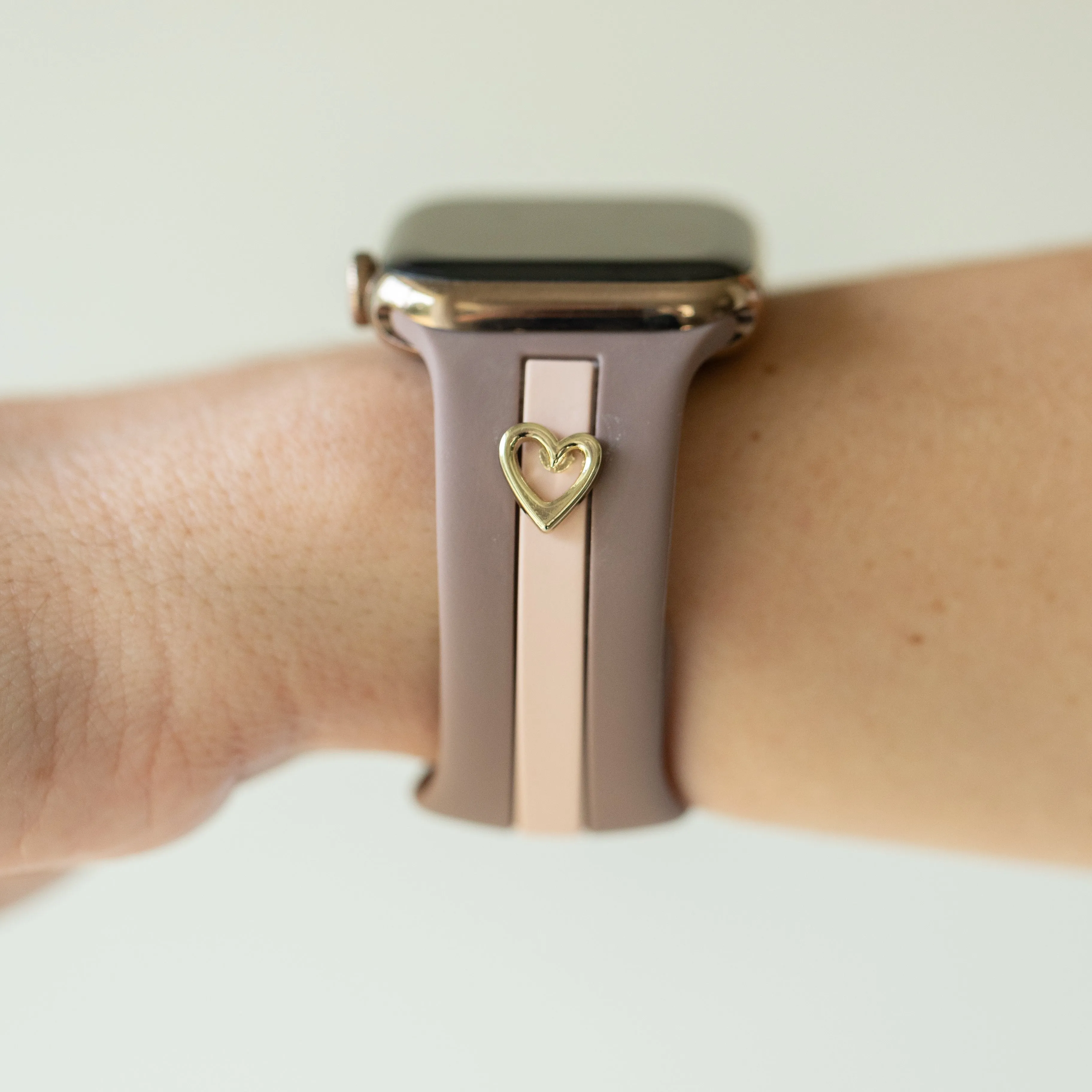 Heart to Love ♡ Mauve and Blush Smart Watch Band sold by Strawberry Avocados product image thumbnail 3