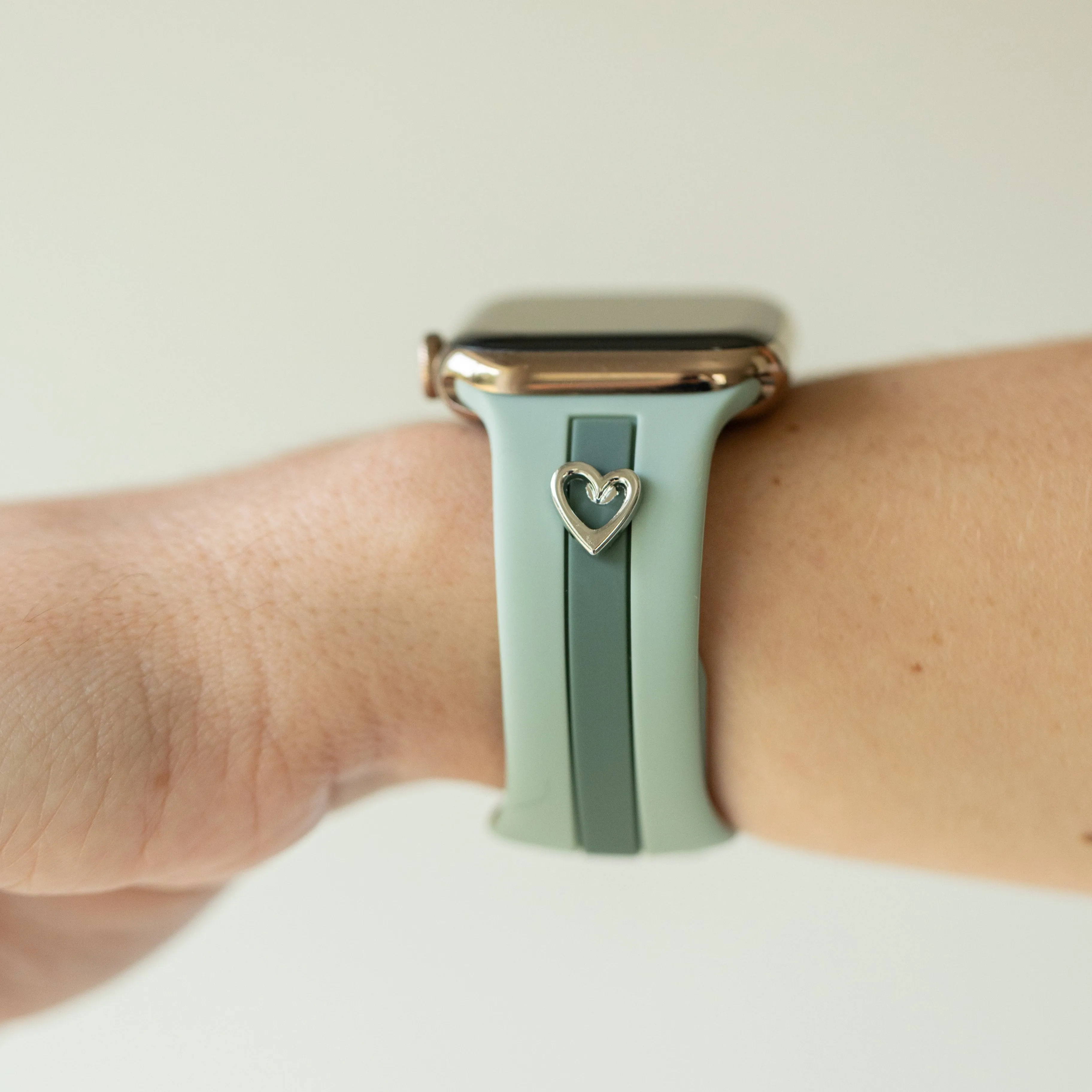 Heart to Love ♡ Dusty Blue & Green Smart Watch Band sold by Strawberry Avocados product image thumbnail 3