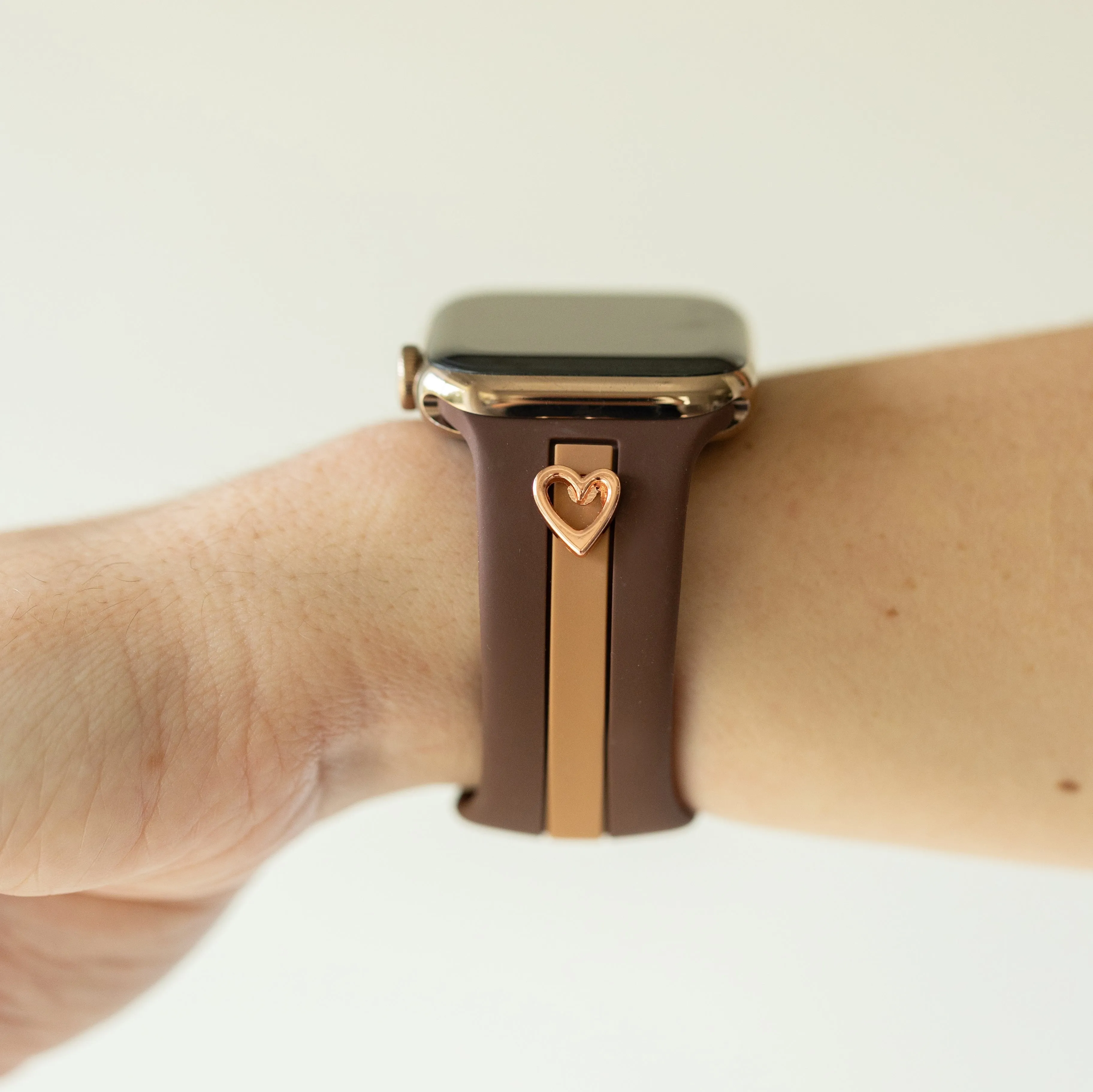Heart to Love ♡ Cocoa & Caramel Smart Watch Band sold by Strawberry Avocados product image thumbnail 3