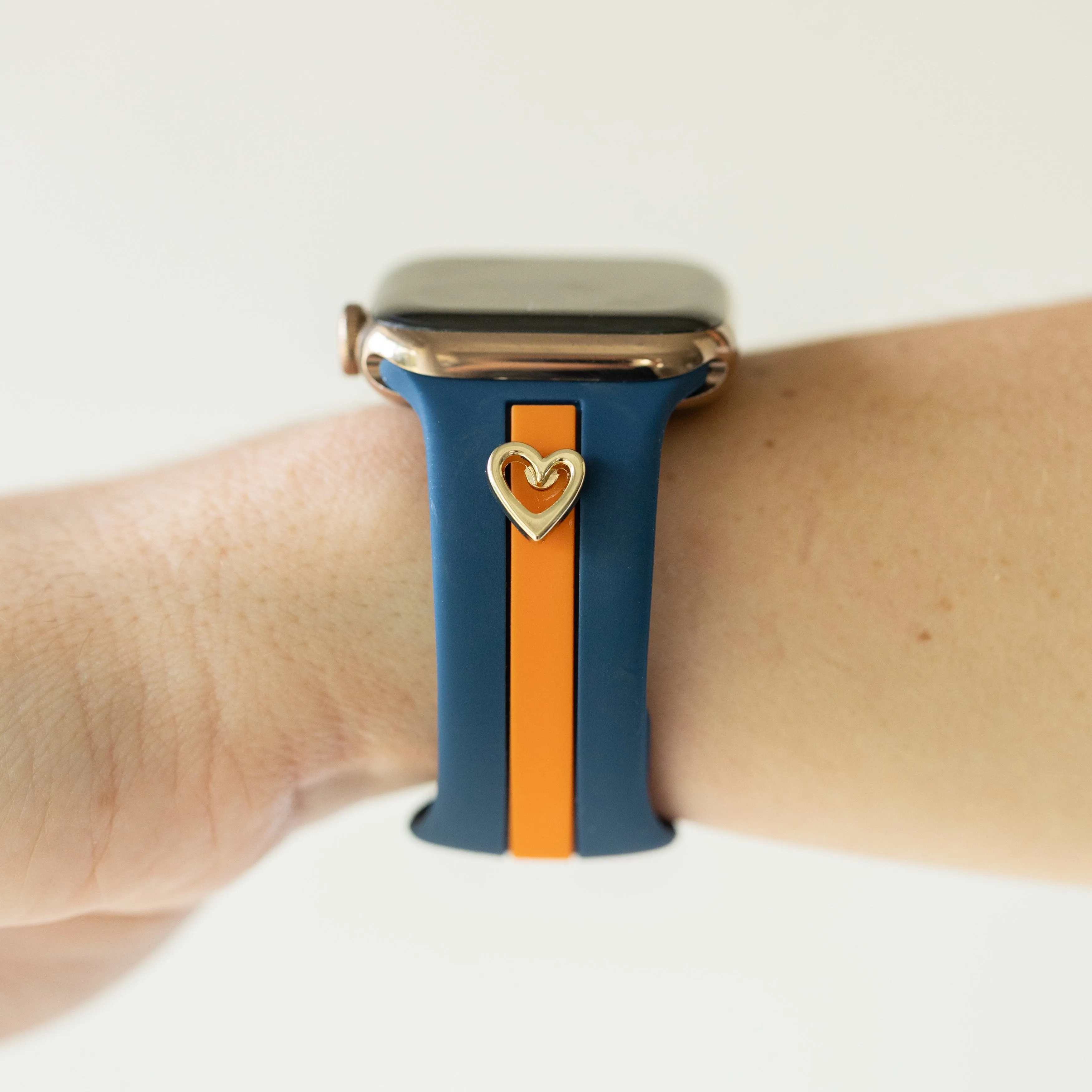 Heart to Love ♡ Blue & Orange Smart Watch Band sold by Strawberry Avocados product image thumbnail 3