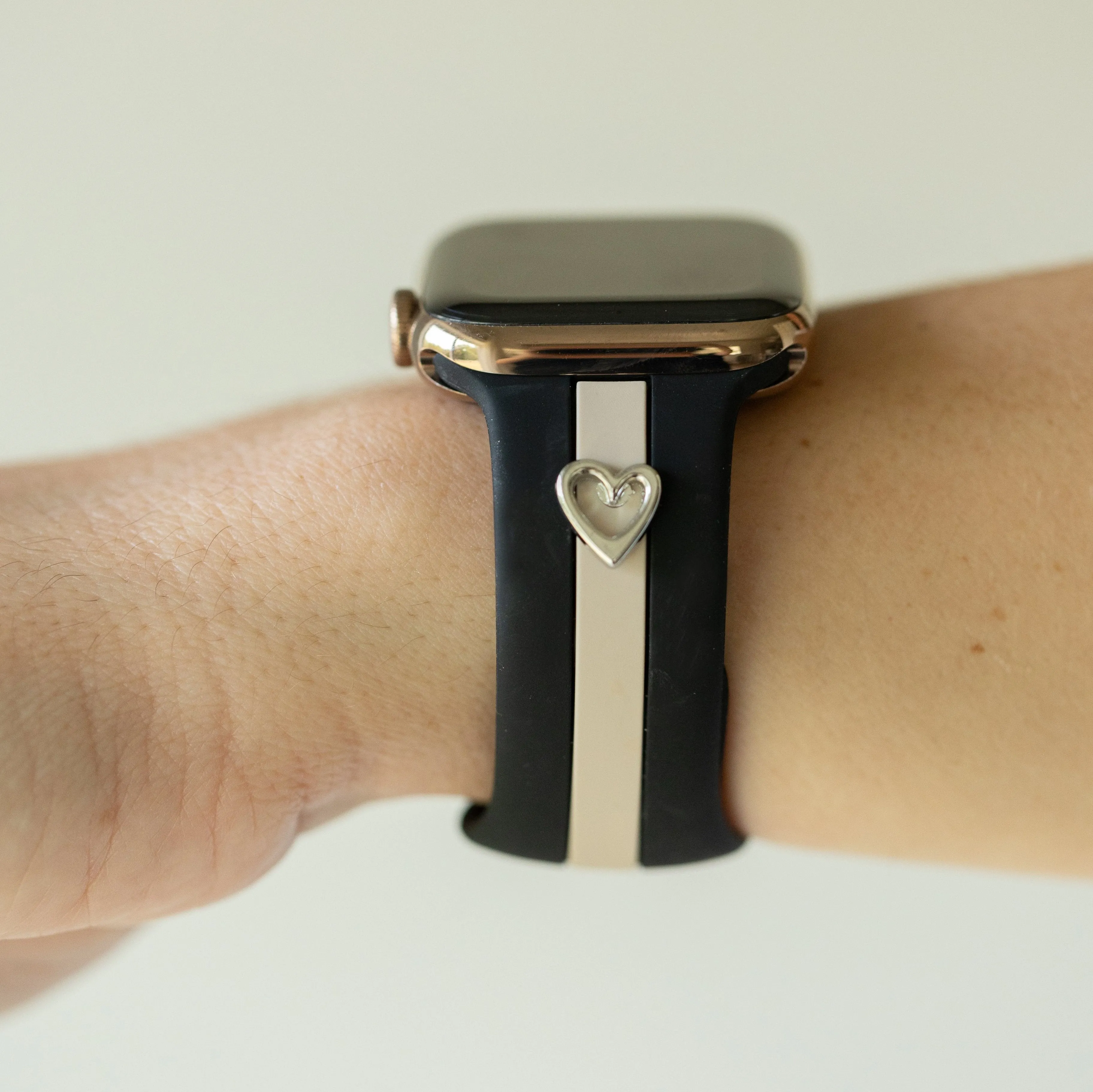 Heart to Love ♡ Black & Nude Sand Smart Watch Band sold by Strawberry Avocados product image thumbnail 3