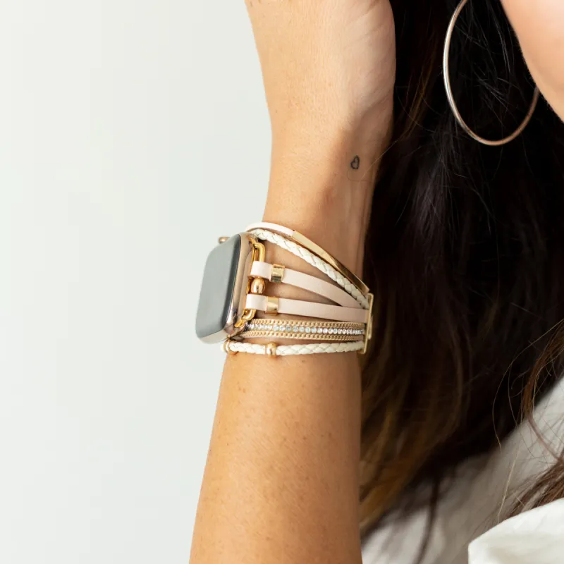 Solange Faux Leather Smart Watch Band sold by Strawberry Avocados