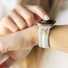Skye Gray & White Smart Watch Band sold by Strawberry Avocados