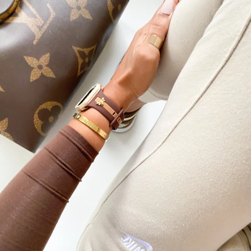 Skye Cocoa & Caramel Smart Watch Band sold by Strawberry Avocados