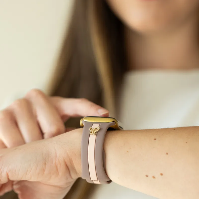 Chasing Butterflies 🦋Mauve and Blush Smart Watch Band sold by Strawberry Avocados