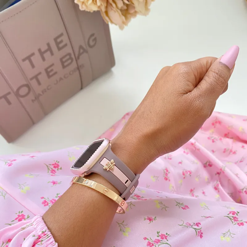 Skye Mauve & Blush Smart Watch Band sold by Strawberry Avocados