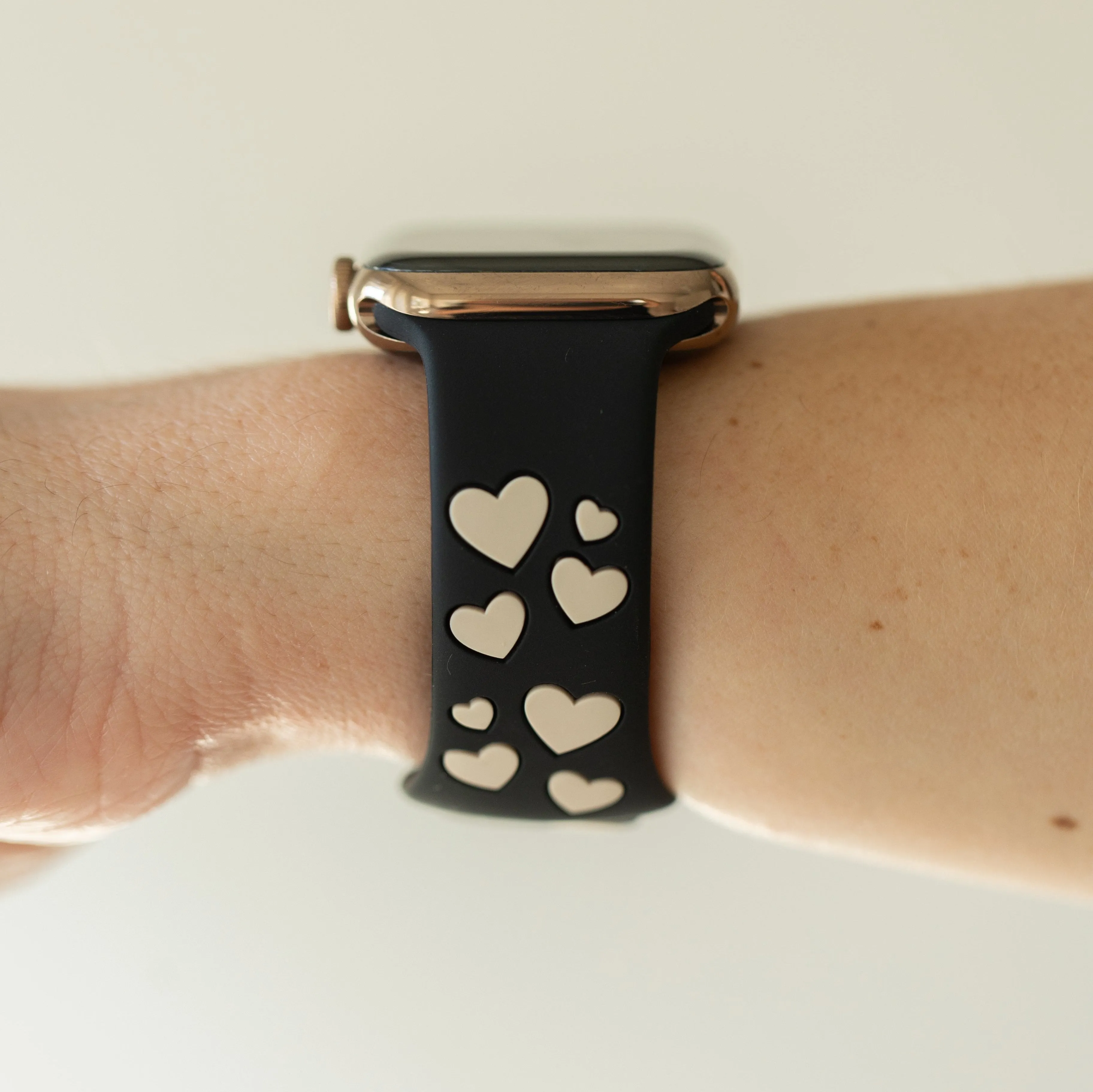 Black & Nude Love & Luxe Smart Watch Band sold by Strawberry Avocados