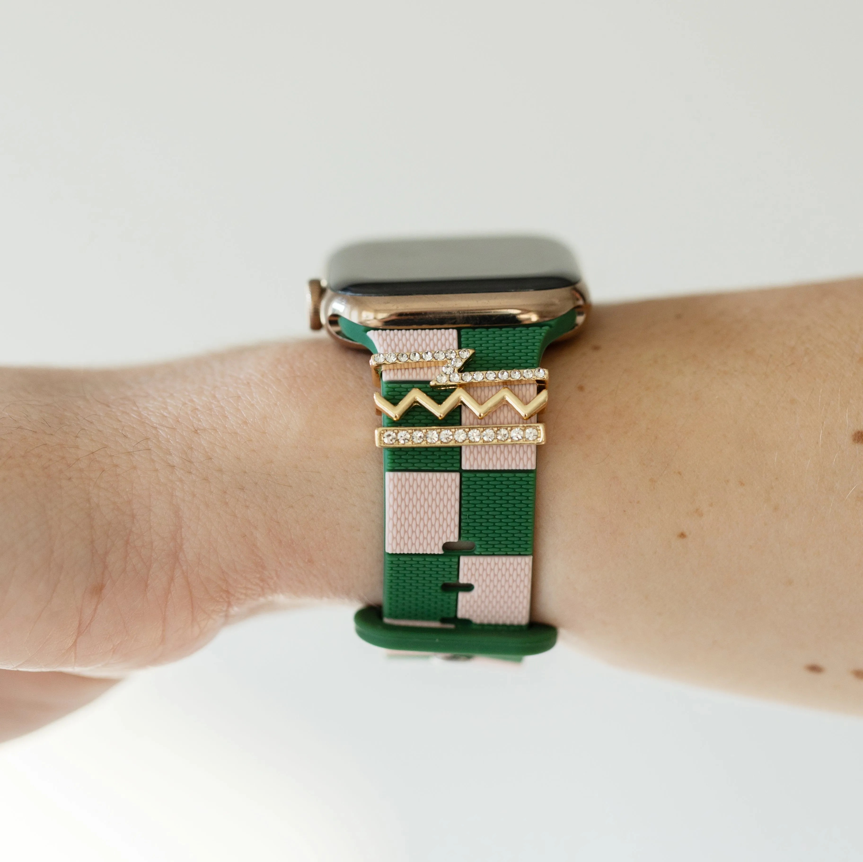 Downtown Green & Pink Smart Watch Band sold by Strawberry Avocados product image thumbnail 2