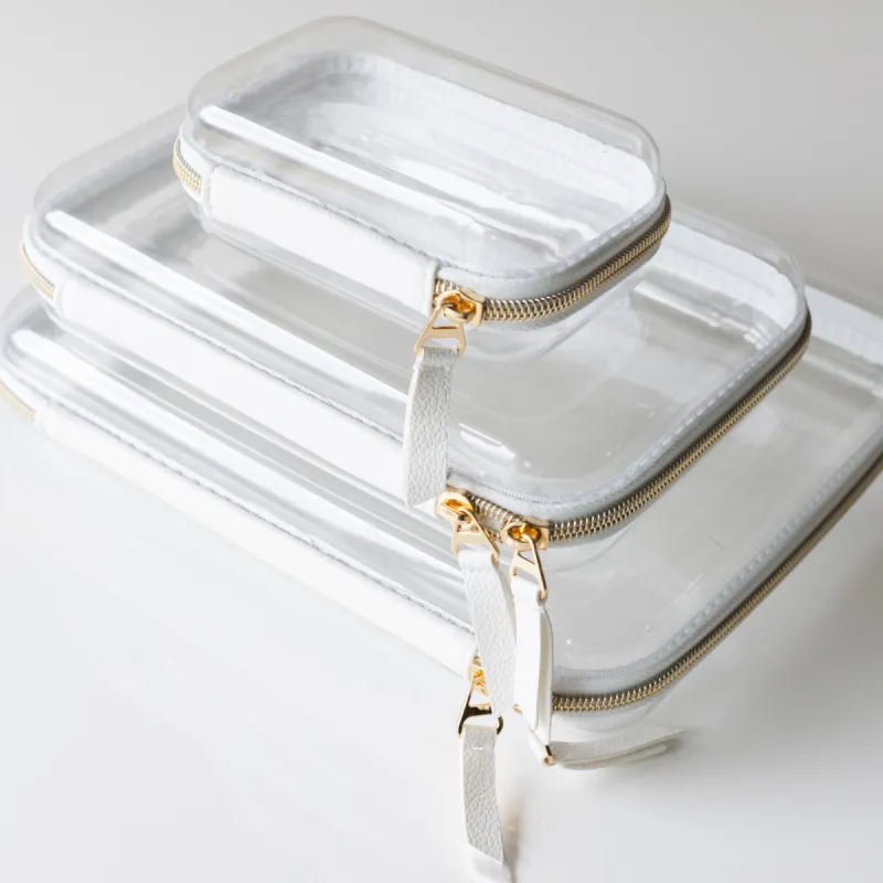 Luxe Zippered Packing Cases Bundle White sold by Strawberry Avocados