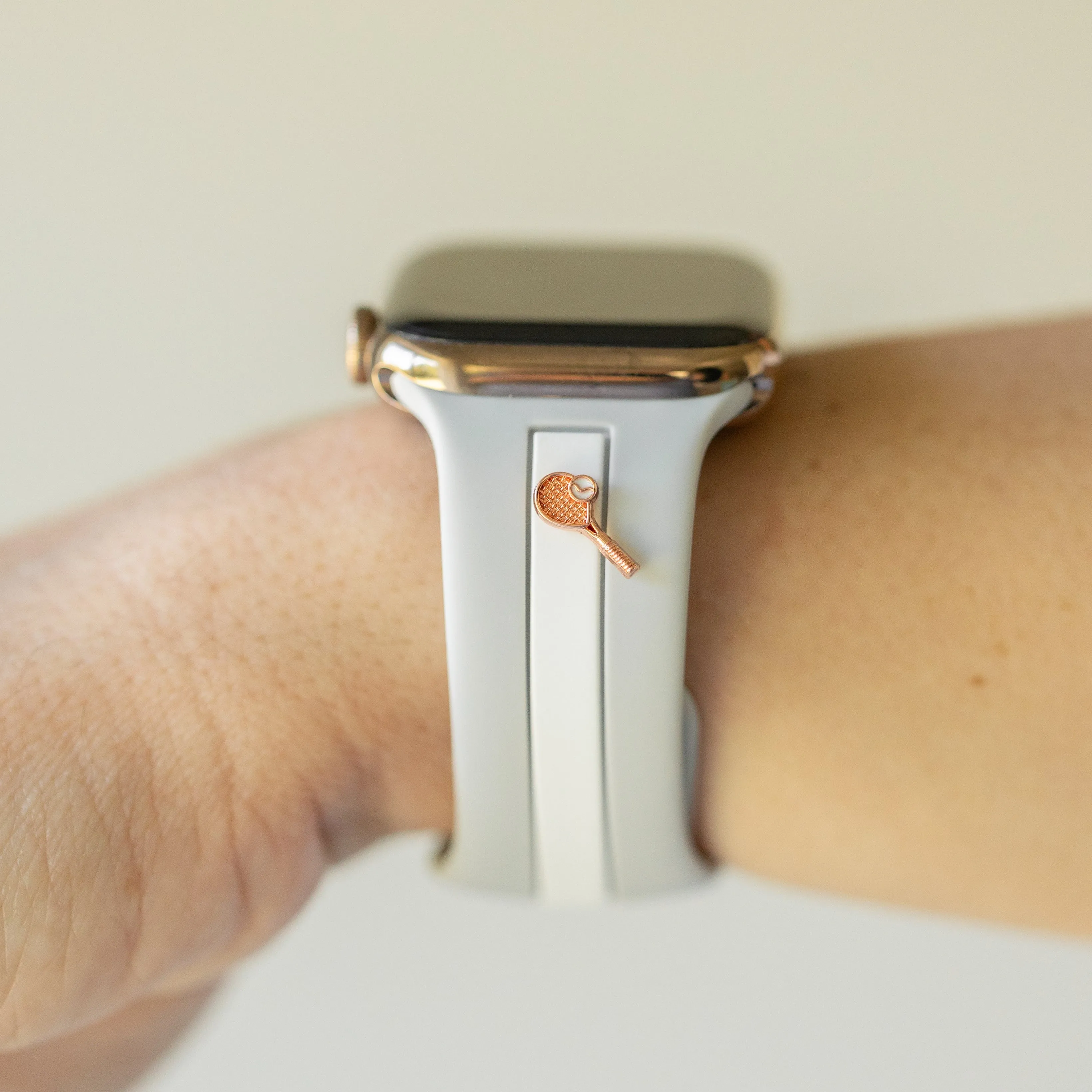 Let's Cause a Racket ๐ Gray and White Smart Watch Band sold by Strawberry Avocados
