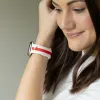 Skye White & Red Smart Watch Band sold by Strawberry Avocados