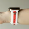 Skye White & Red Smart Watch Band sold by Strawberry Avocados