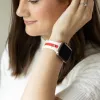 Skye White & Red Smart Watch Band sold by Strawberry Avocados