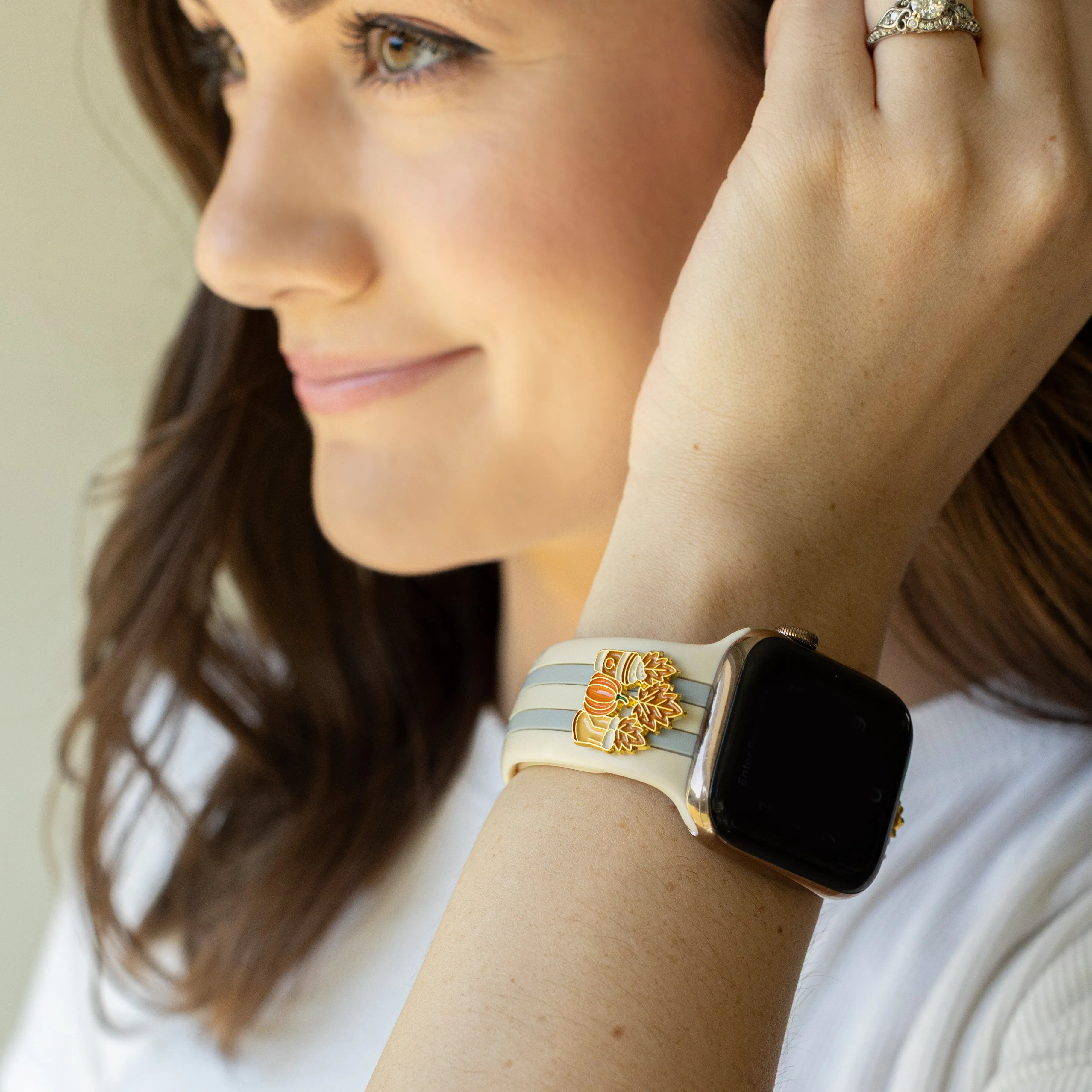 Can You ππ Itβs Fall Ivory & Gray Skye Watchband sold by Strawberry Avocados product image thumbnail 2