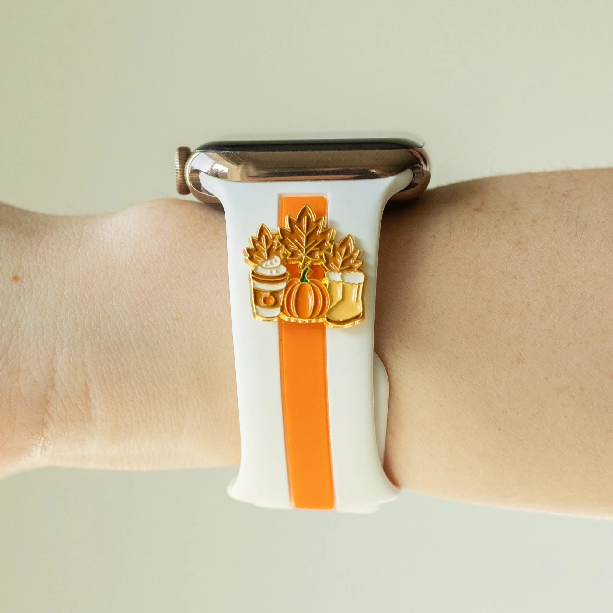 Can You ππ Itβs Fall White & Orange Skye Watchband sold by Strawberry Avocados