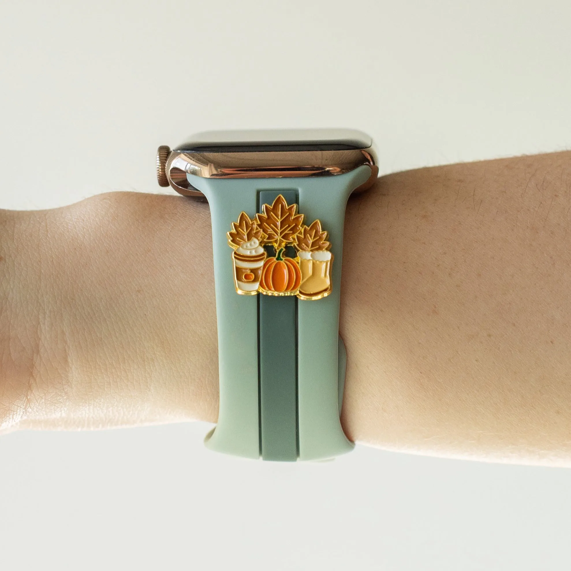 Can You ππ Itβs Fall Dusty Blue Green Skye Watchband sold by Strawberry Avocados