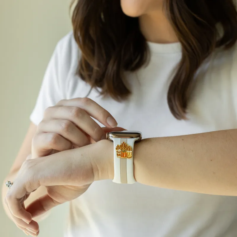 Can You ππ Itβs Fall White & Nude Skye Watchband sold by Strawberry Avocados