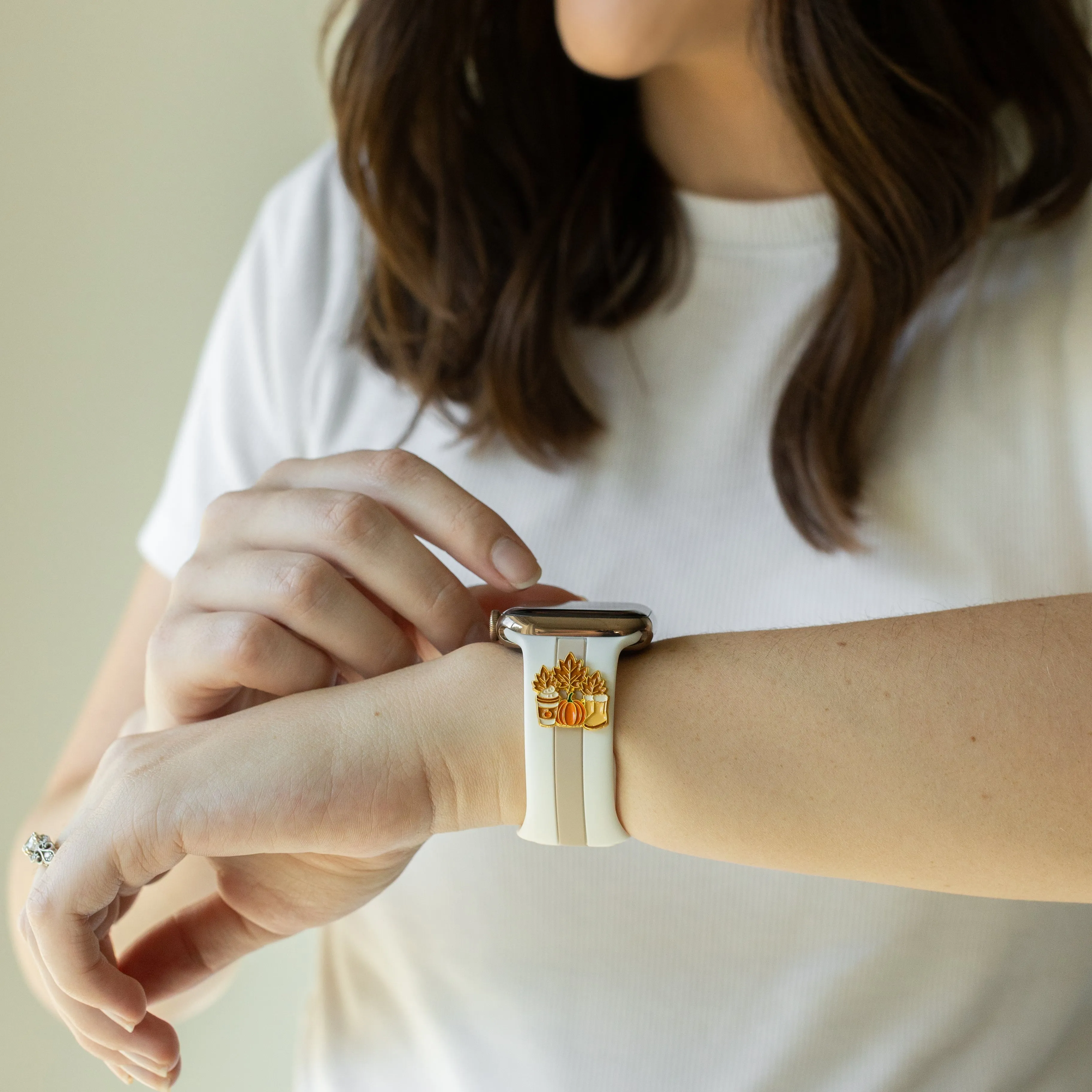 Can You ππ Itβs Fall White & Nude Skye Watchband sold by Strawberry Avocados