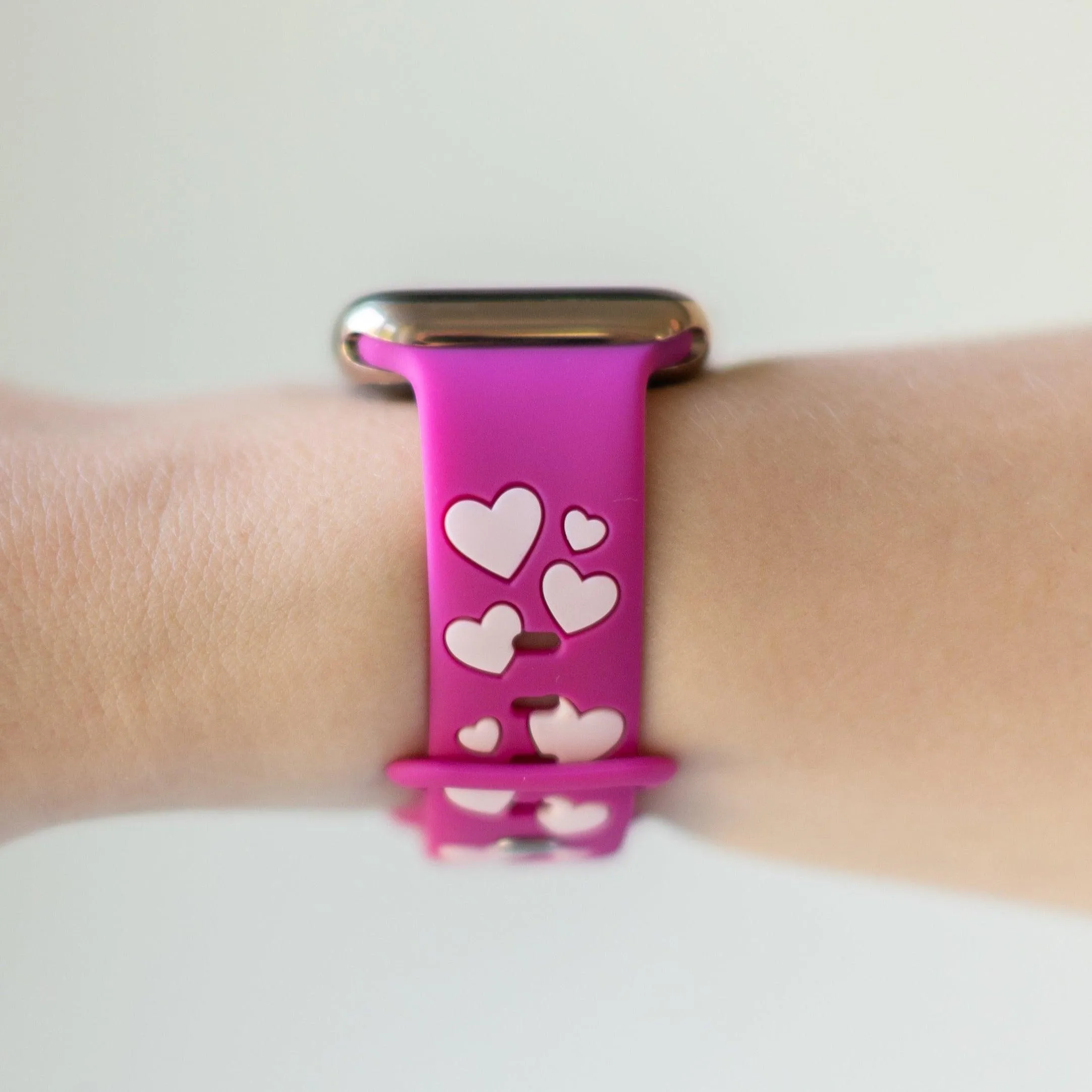 Magenta & Pink Love & Luxe Apple Watch Band sold by Strawberry Avocados