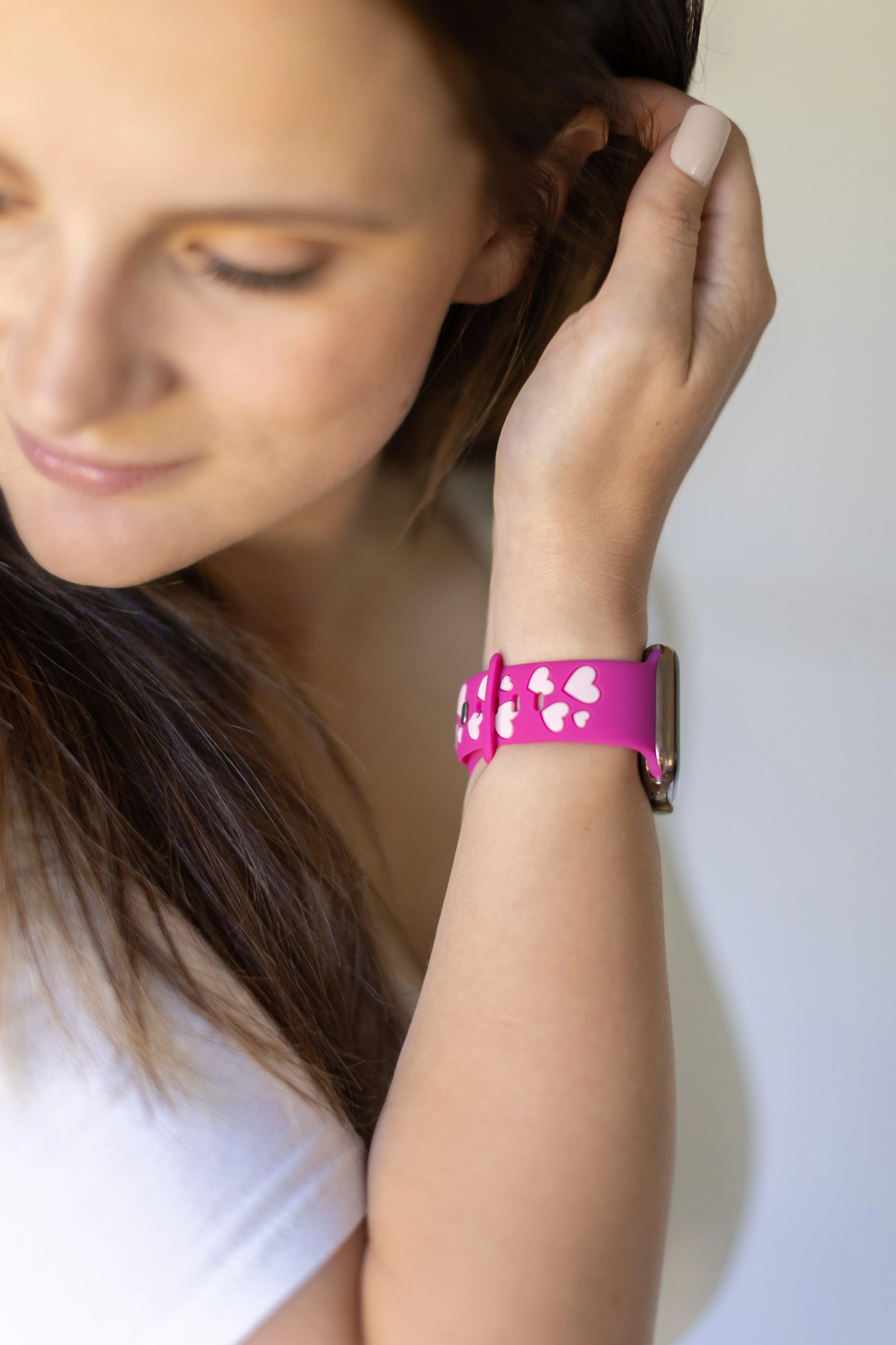 Magenta & Pink Love & Luxe Apple Watch Band sold by Strawberry Avocados product image thumbnail 4