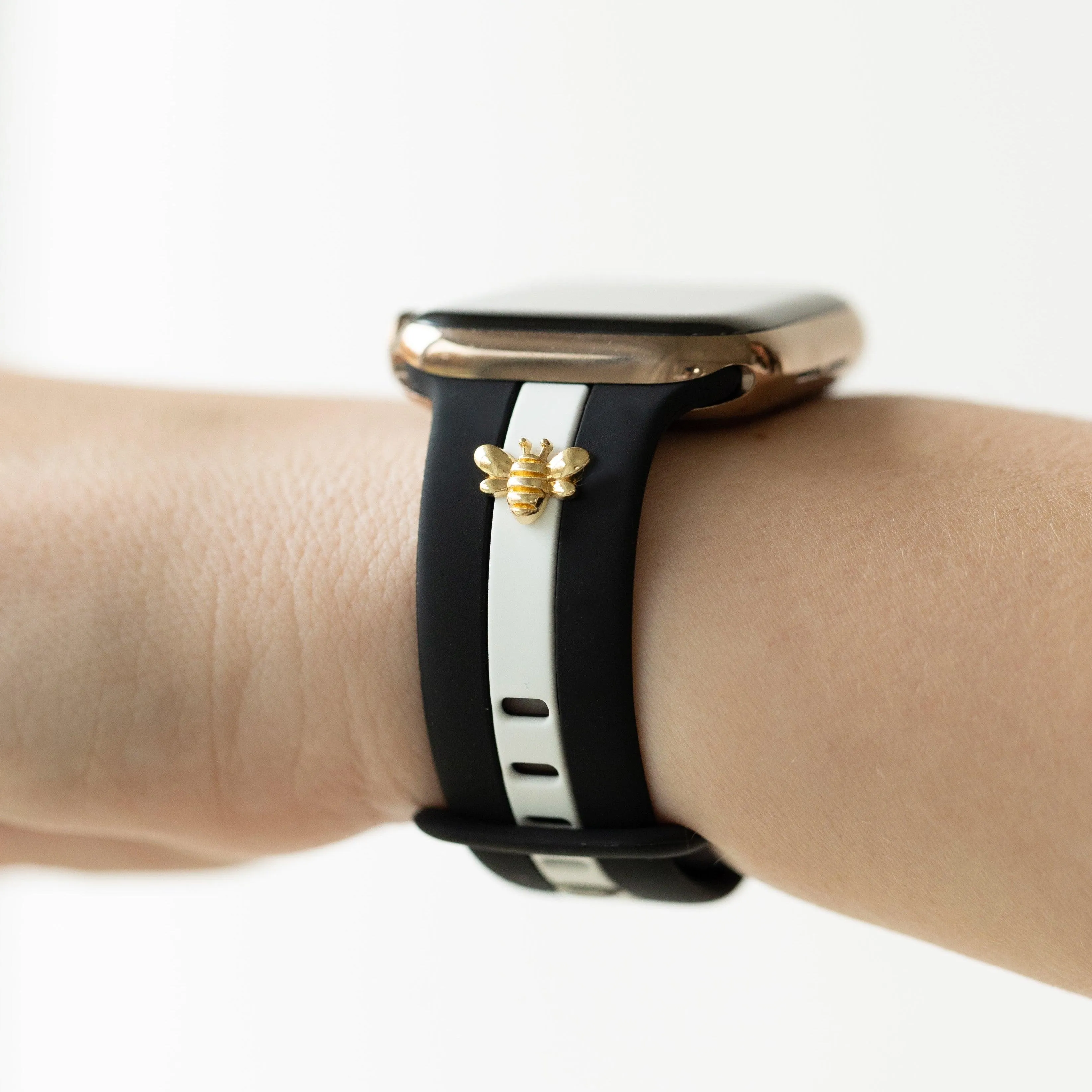 Skye Midnight Black & White Smart Watch Band sold by Strawberry Avocados product image thumbnail 2