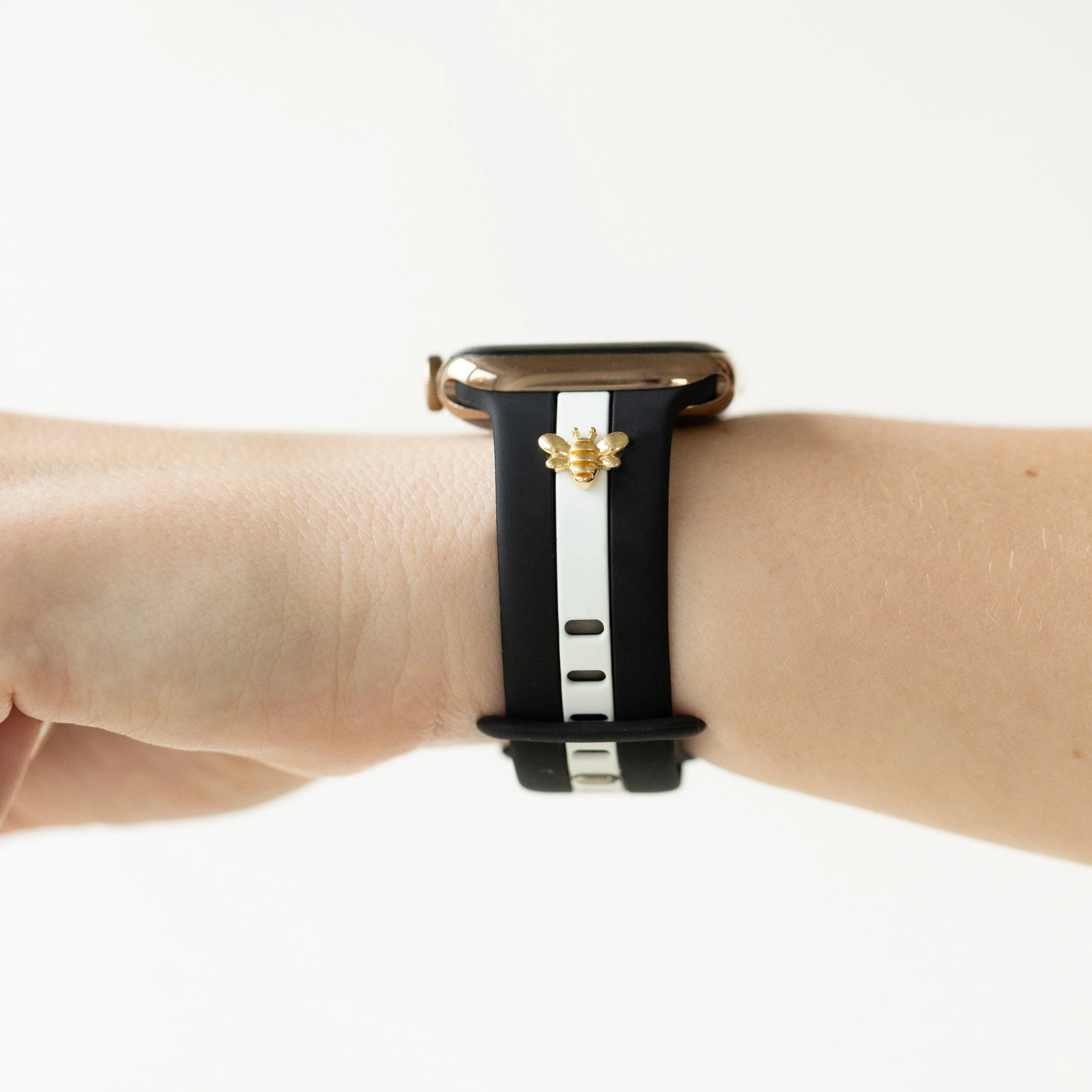 Skye Midnight Black & White Smart Watch Band sold by Strawberry Avocados