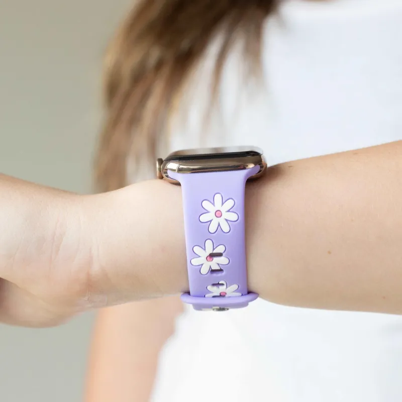 Darling Daisy Purple Fields Apple Watch Band sold by Strawberry Avocados
