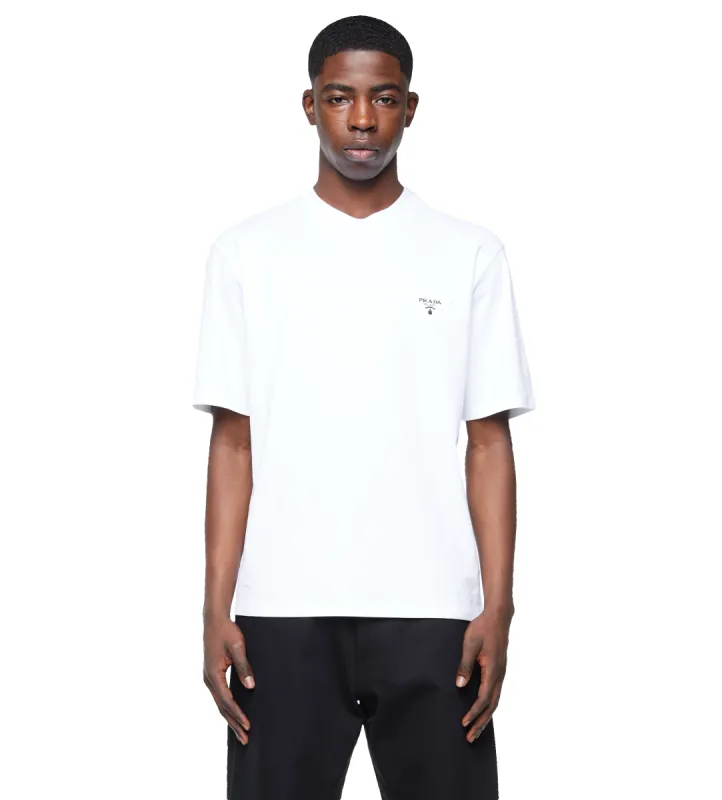 Triangle Logo Cotton T-Shirt White sold by FOUR Amsterdam