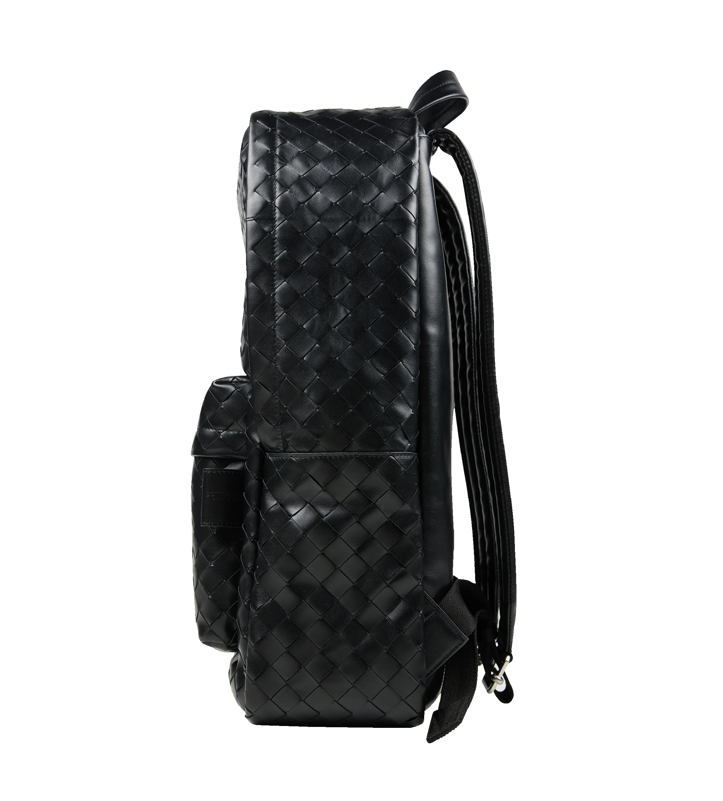 Bottega Veneta Medium Intrecciato Backpack Black Silver sold by FOUR Amsterdam product image thumbnail 3