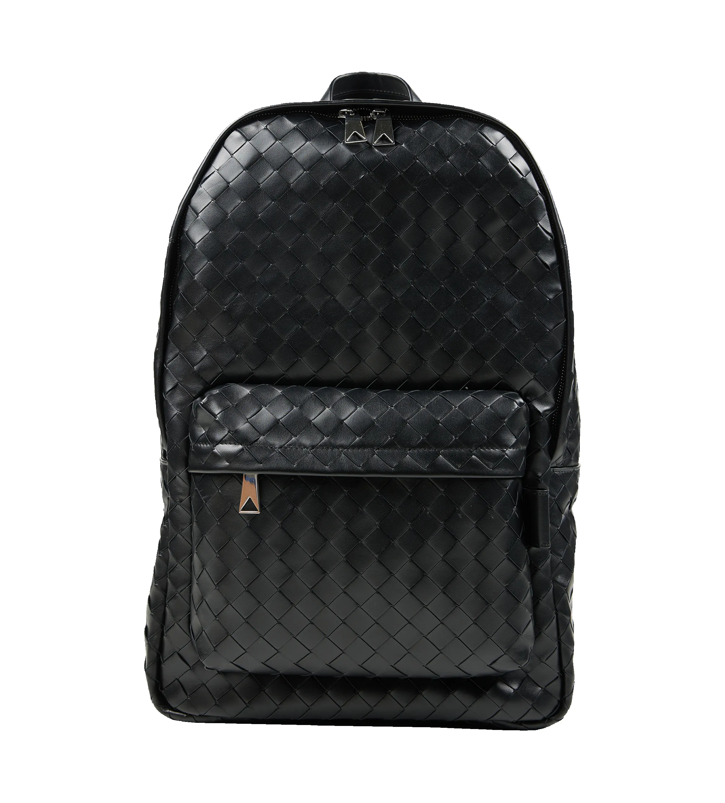 Bottega Veneta Medium Intrecciato Backpack Black Silver sold by FOUR Amsterdam