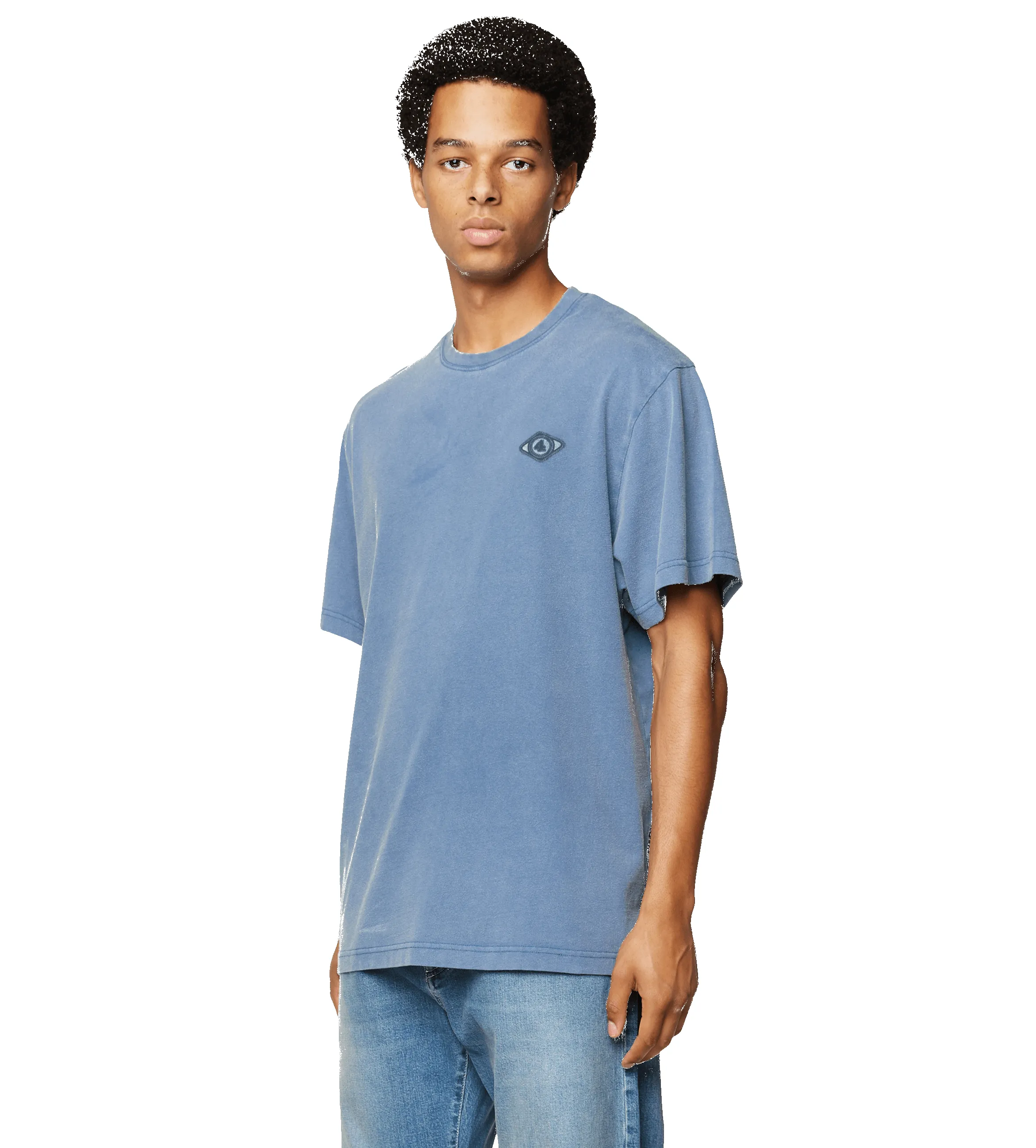 Washed T-shirt Blue sold by FOUR Amsterdam product image thumbnail 4