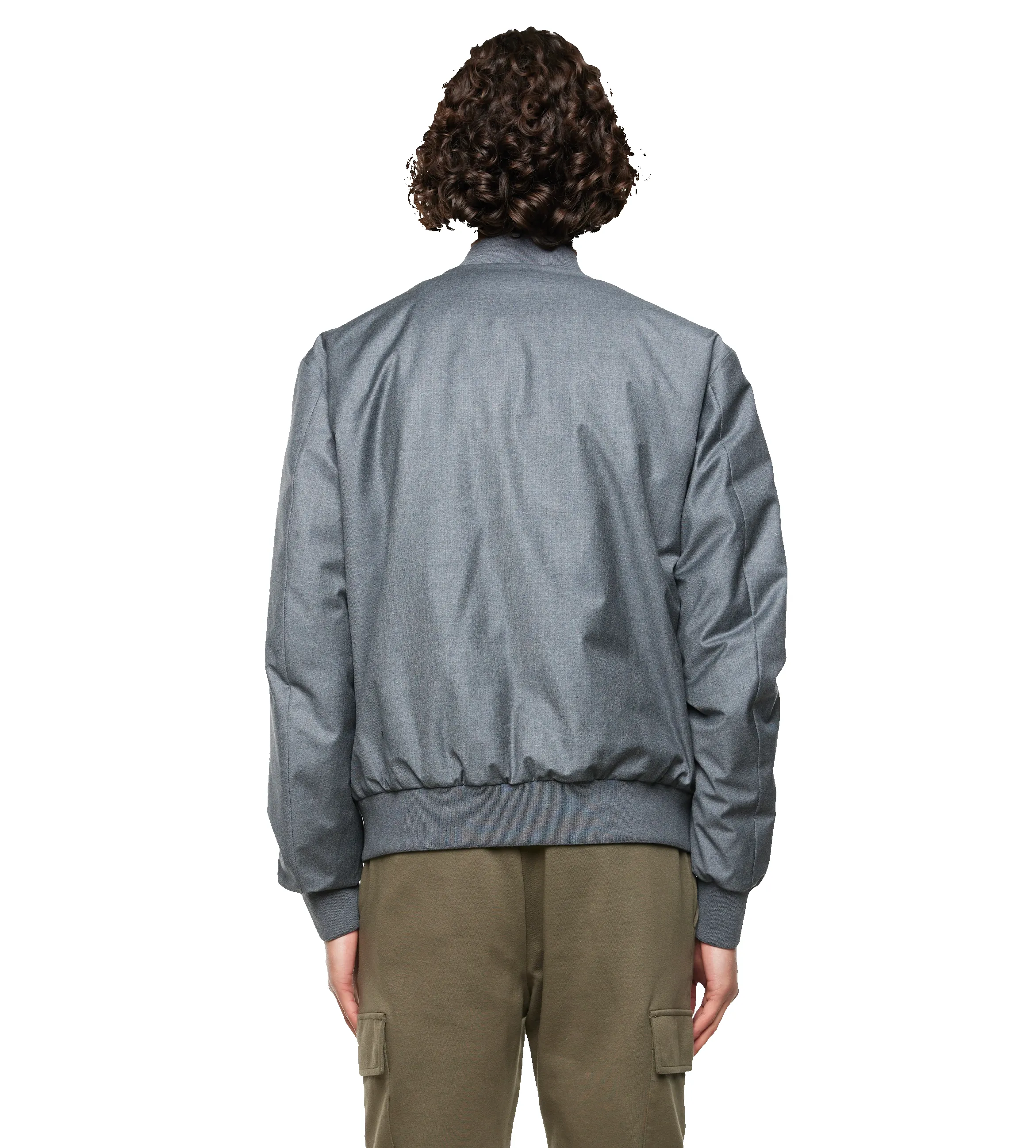Aver Reversible Bomber Jacket Grey sold by FOUR Amsterdam product image thumbnail 3