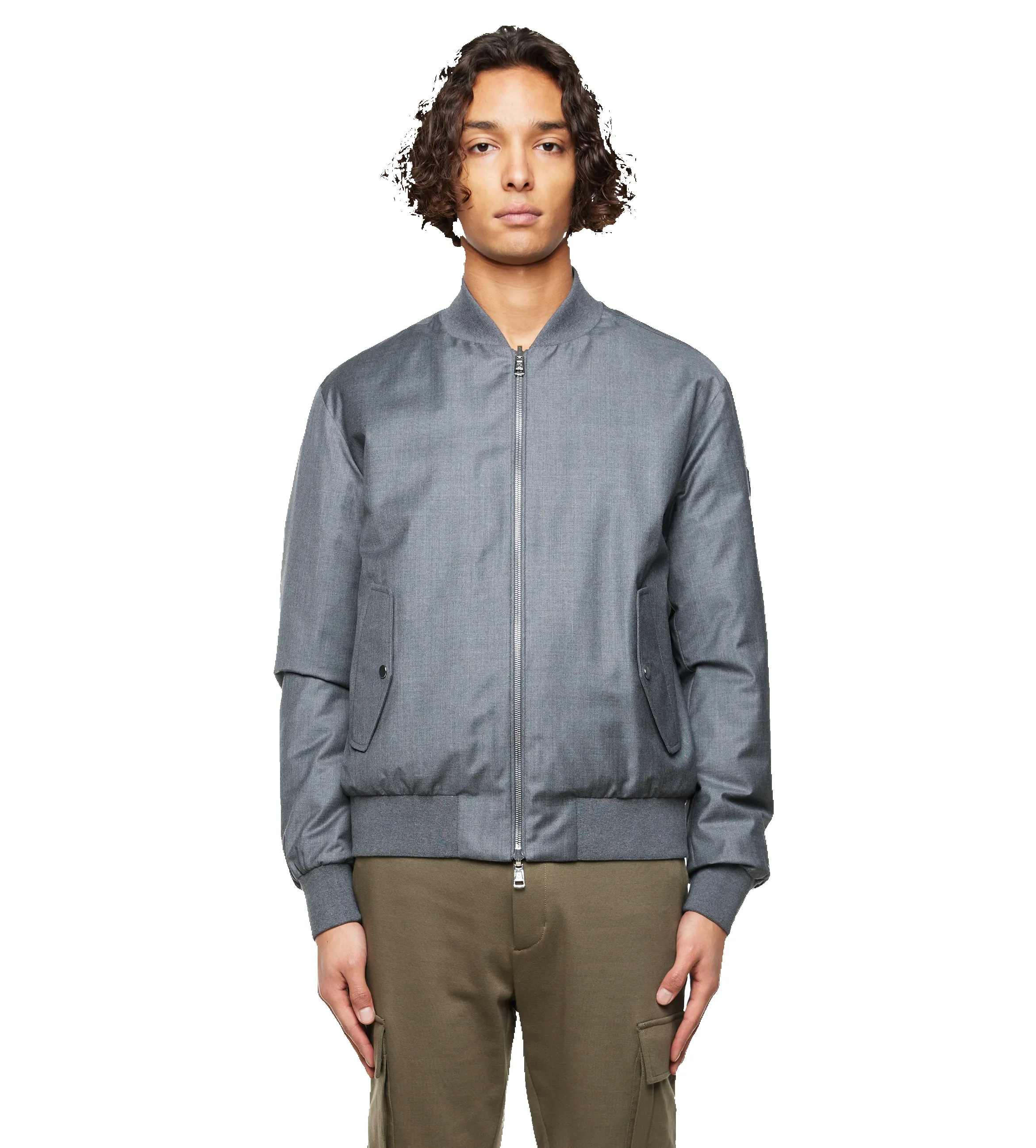 Aver Reversible Bomber Jacket Grey sold by FOUR Amsterdam