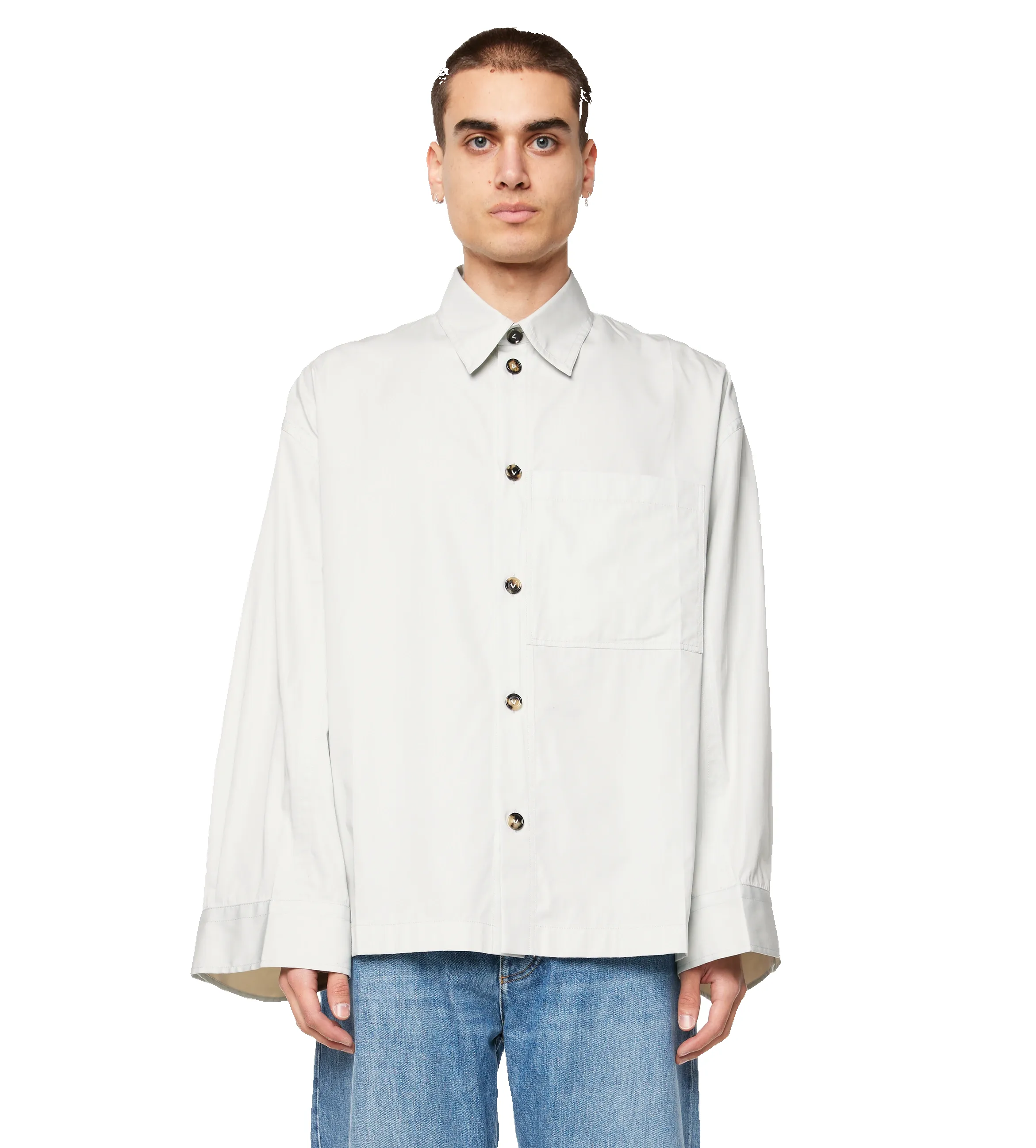 Cotton Silk Shirt Cloud sold by FOUR Amsterdam