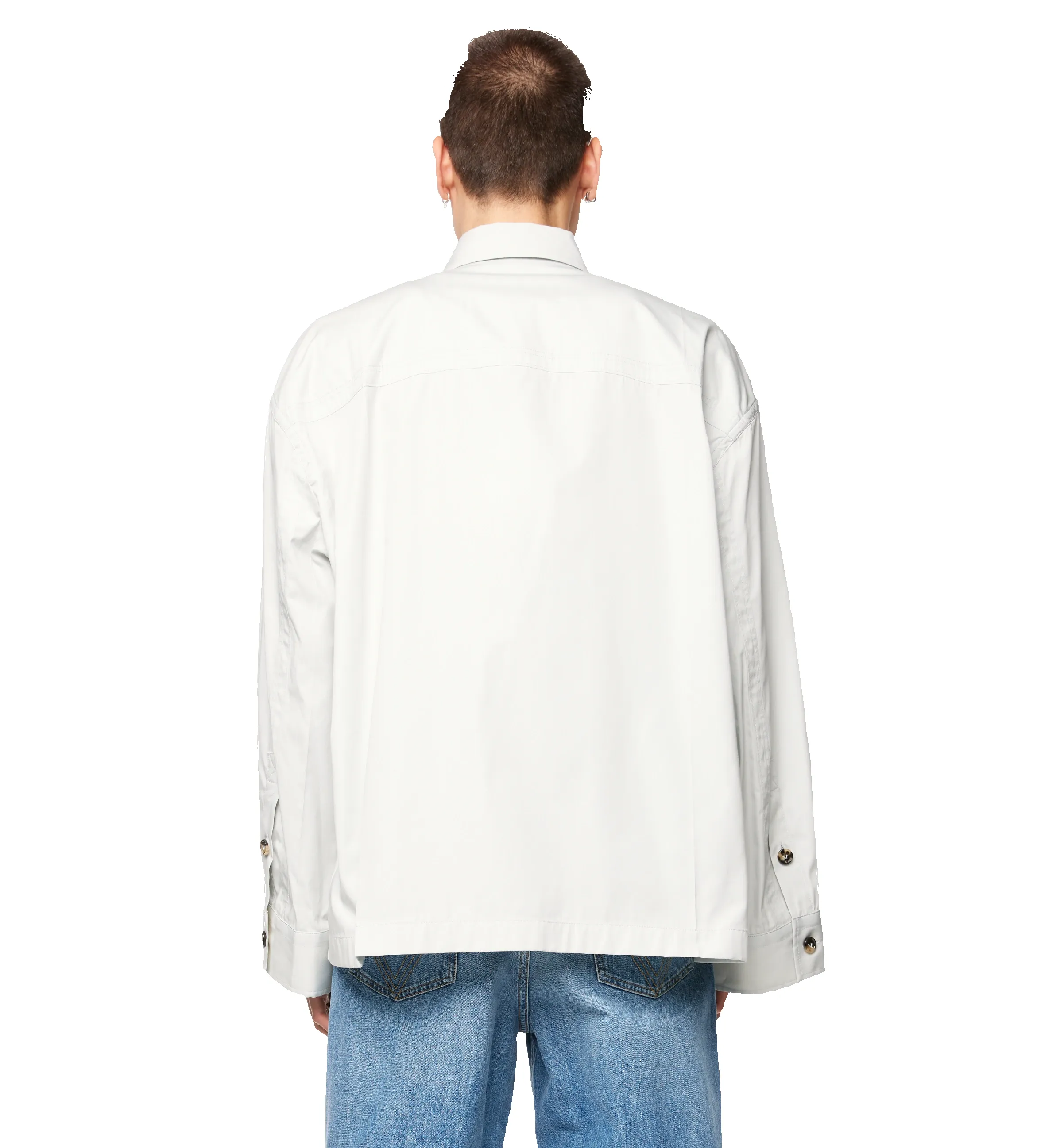 Cotton Silk Shirt Cloud sold by FOUR Amsterdam product image thumbnail 3