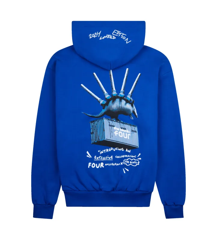 FOUR x The Block Logo Hoodie Surf The Web sold by FOUR Amsterdam