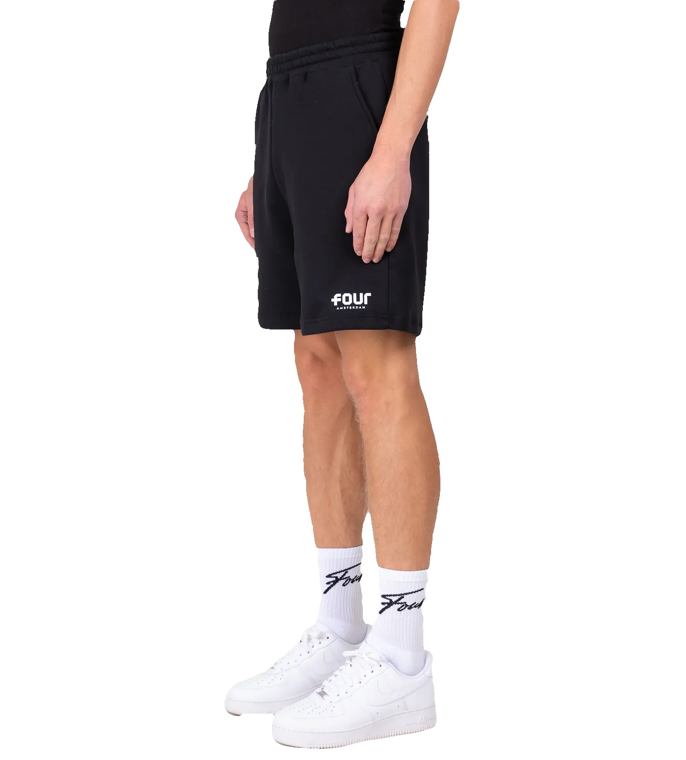 Logo Shorts Black sold by FOUR Amsterdam product image thumbnail 4