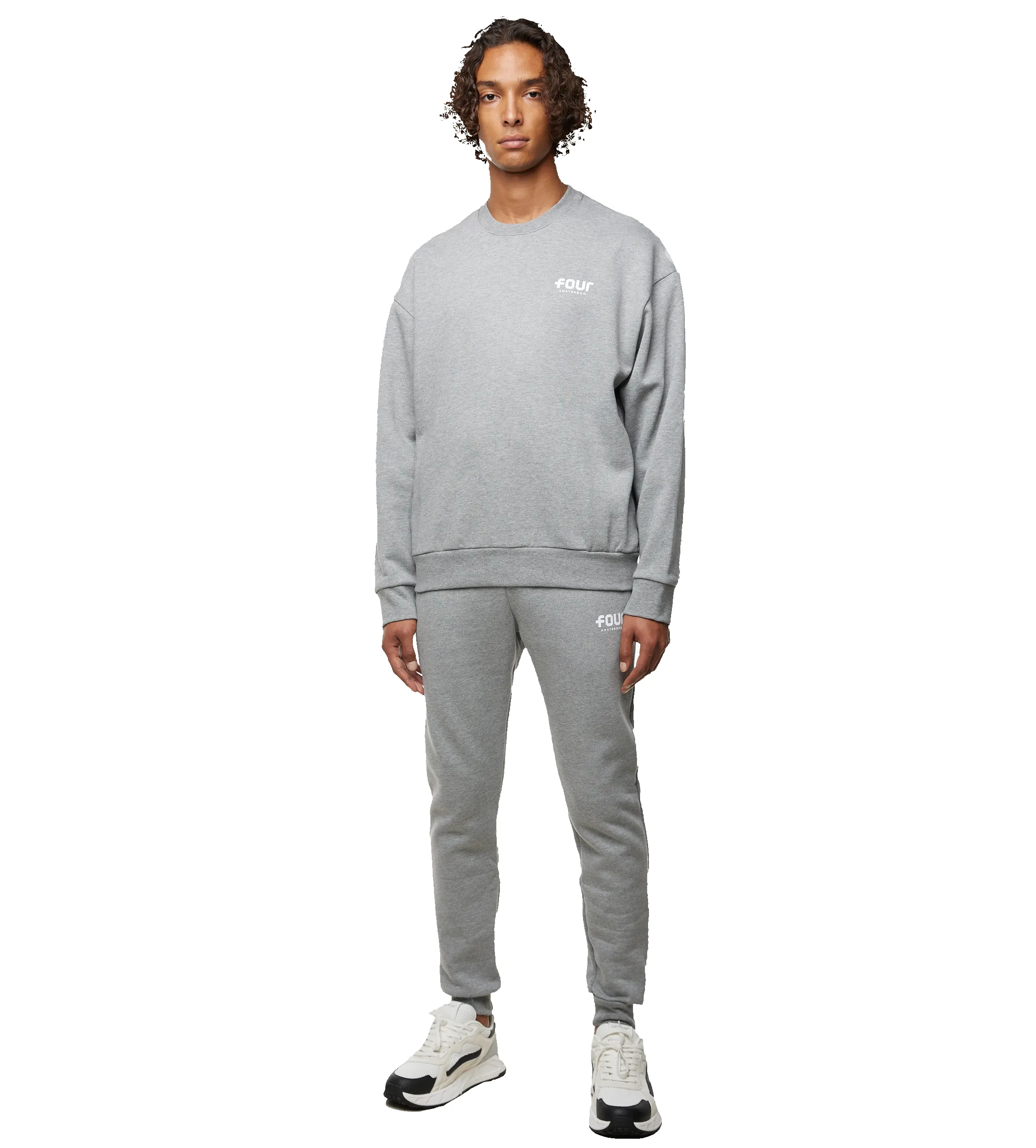 Logo Crewneck Grey sold by FOUR Amsterdam product image thumbnail 4