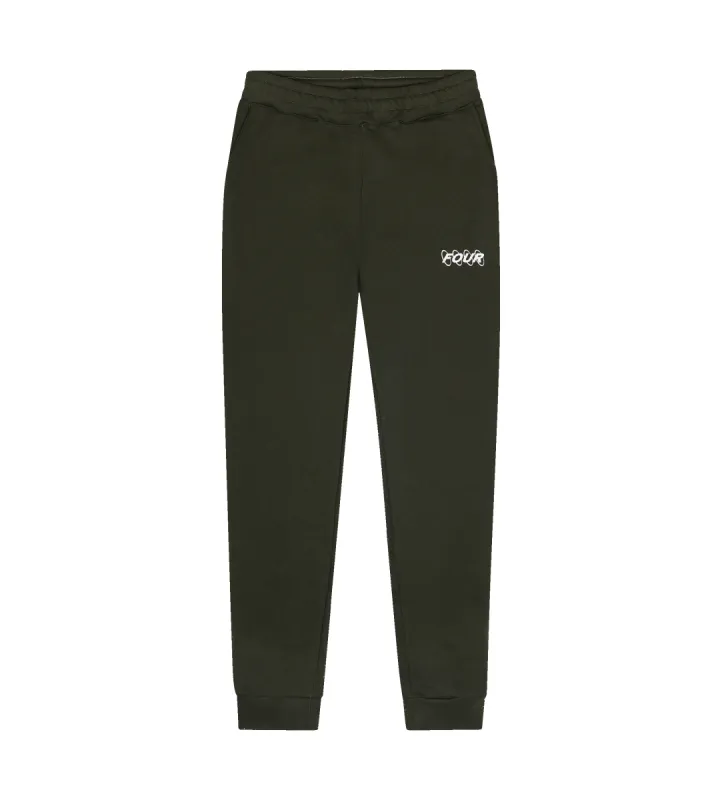 Circles Logo Sweatpants Army Green sold by FOUR Amsterdam