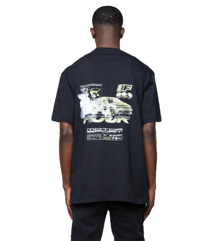 Graphic Car T-shirt Black sold by FOUR Amsterdam
