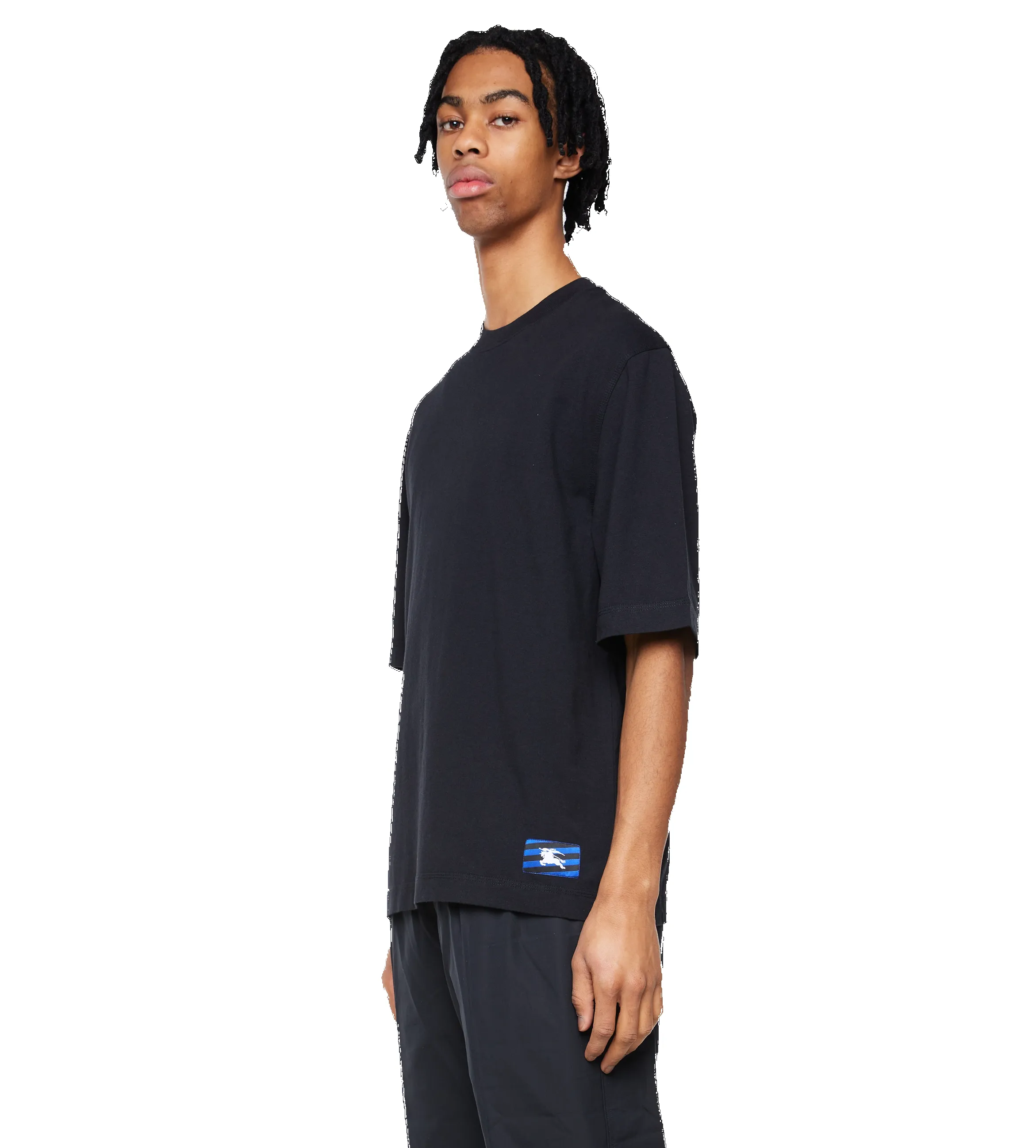 Cotton T-shirt Black sold by FOUR Amsterdam product image thumbnail 4