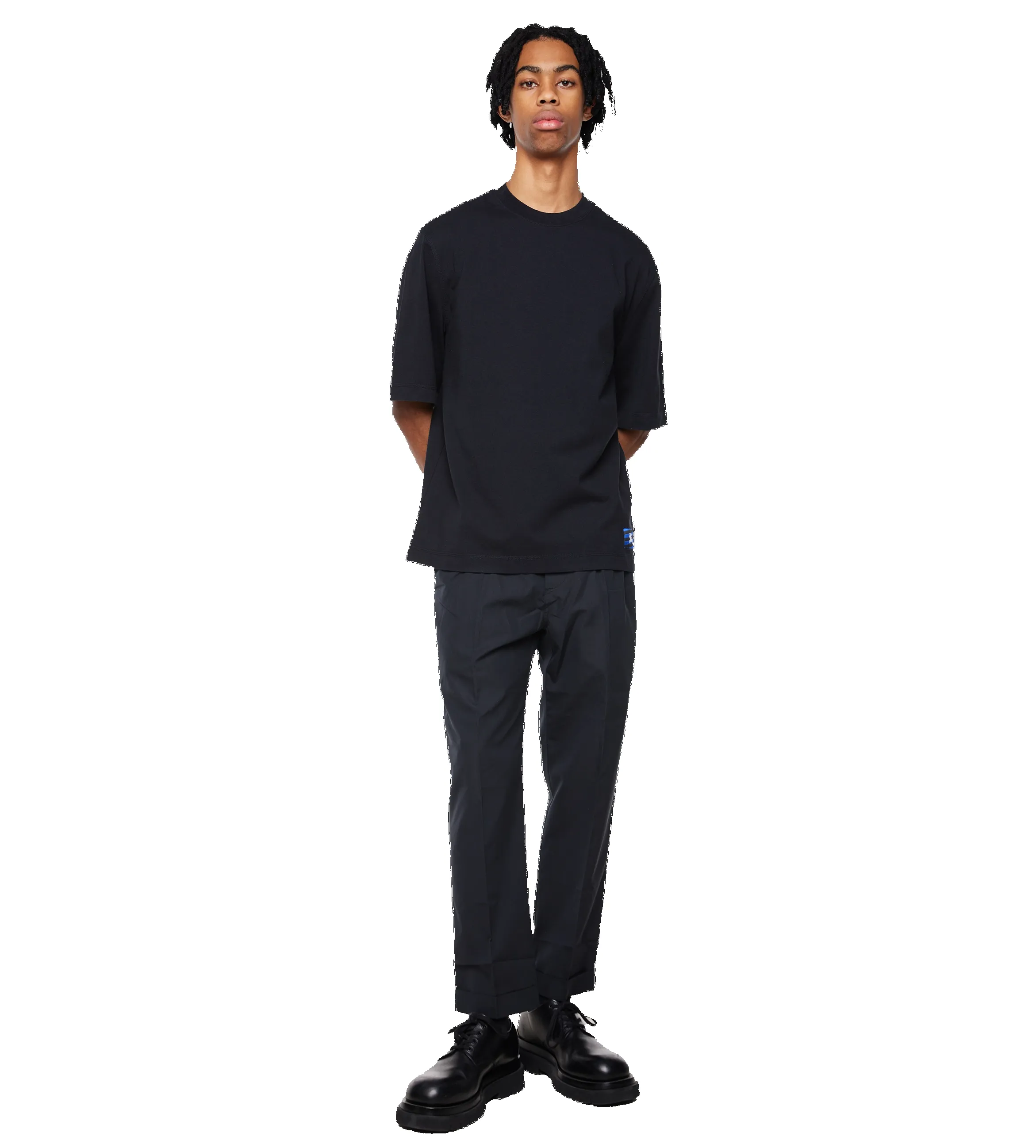 Cotton T-shirt Black sold by FOUR Amsterdam product image thumbnail 2