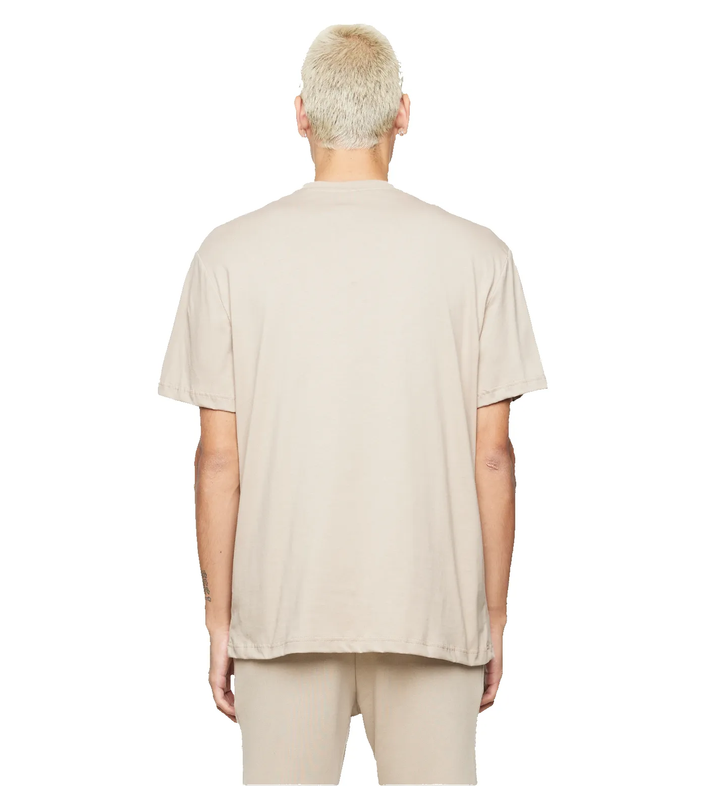 Logo T-shirt Weathered Teak sold by FOUR Amsterdam product image thumbnail 3