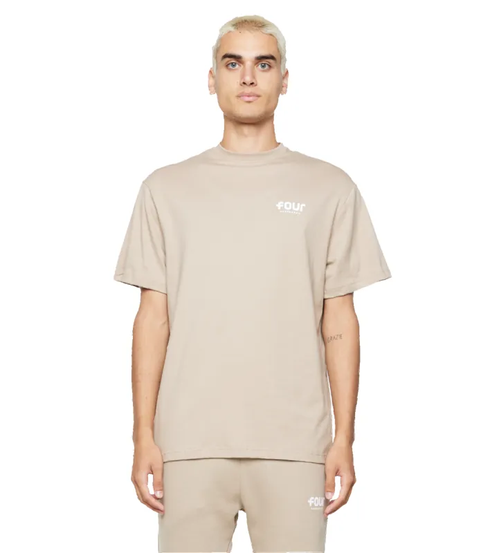 Logo T-shirt Weathered Teak sold by FOUR Amsterdam