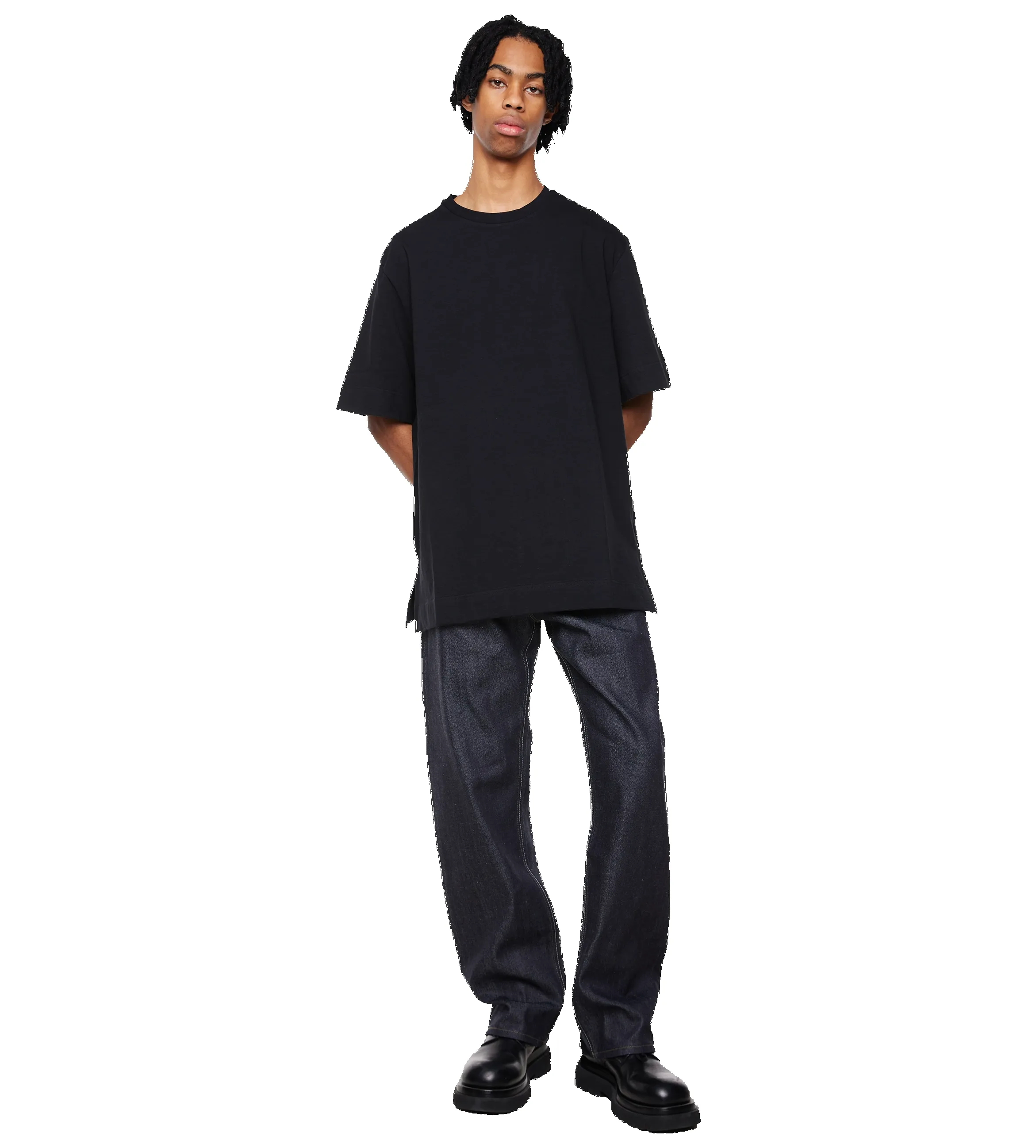 Textured Cotton Jersey Black sold by FOUR Amsterdam product image thumbnail 2