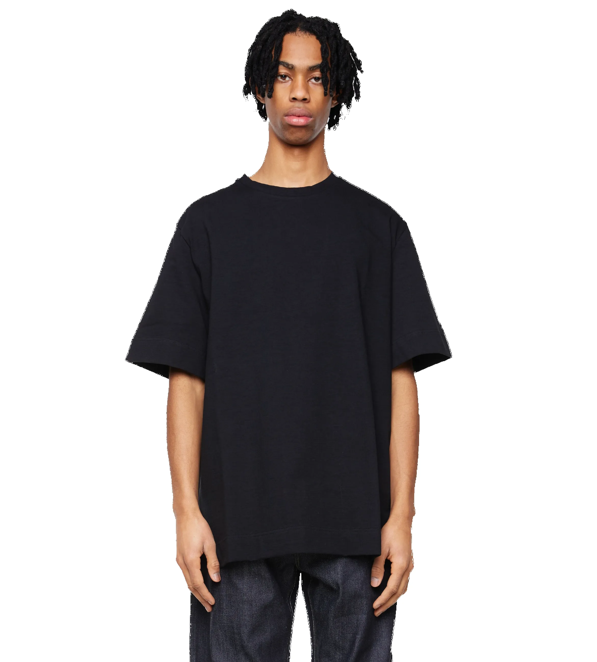 Textured Cotton Jersey Black sold by FOUR Amsterdam