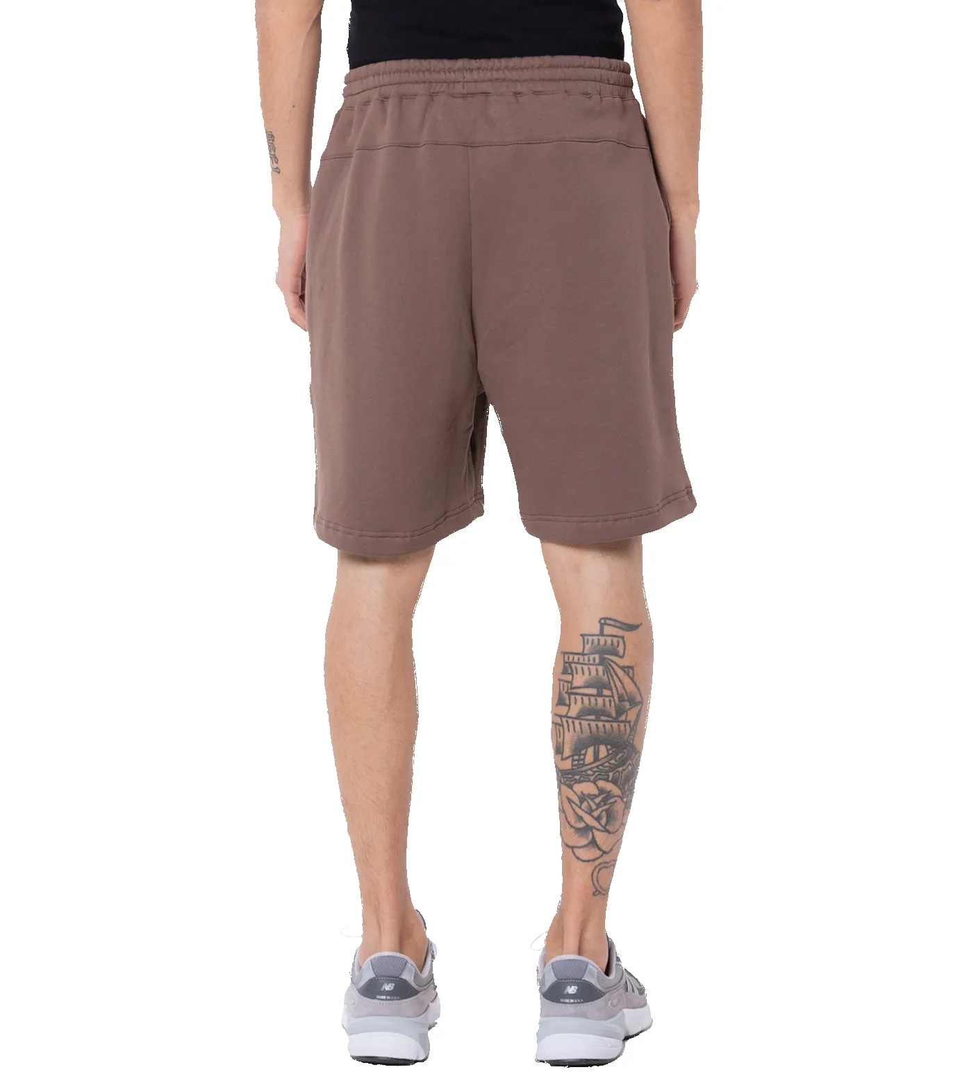 Outline Logo Shorts Coffee Quartz sold by FOUR Amsterdam product image thumbnail 5