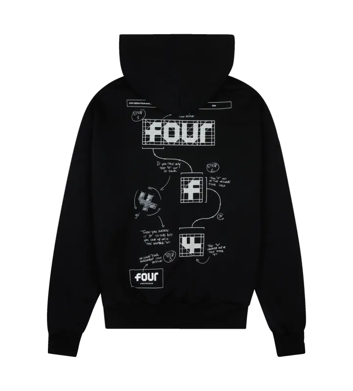 Explanation Hoodie Black sold by FOUR Amsterdam