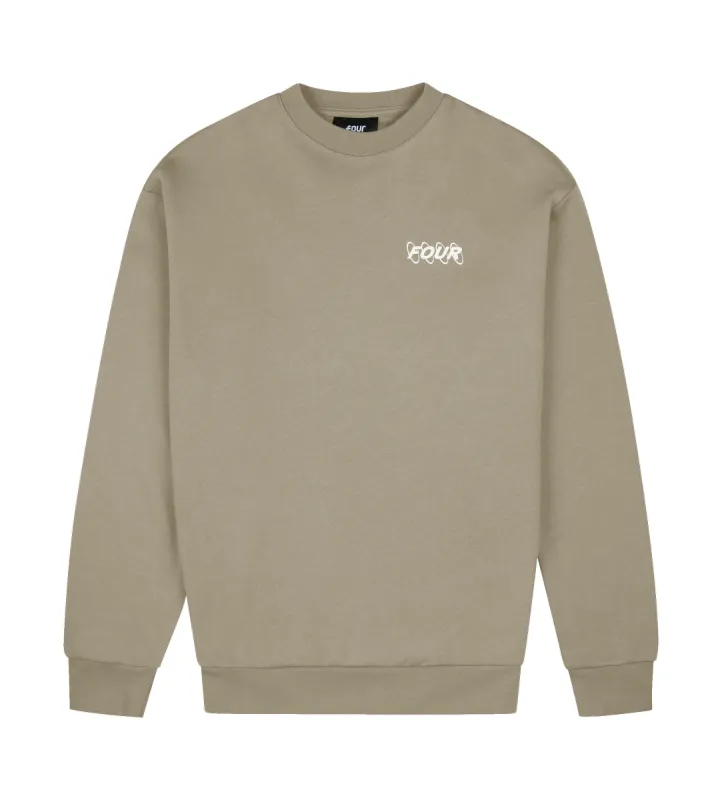 Circles Logo Crewneck Bungee Cord made by FOUR Amsterdam